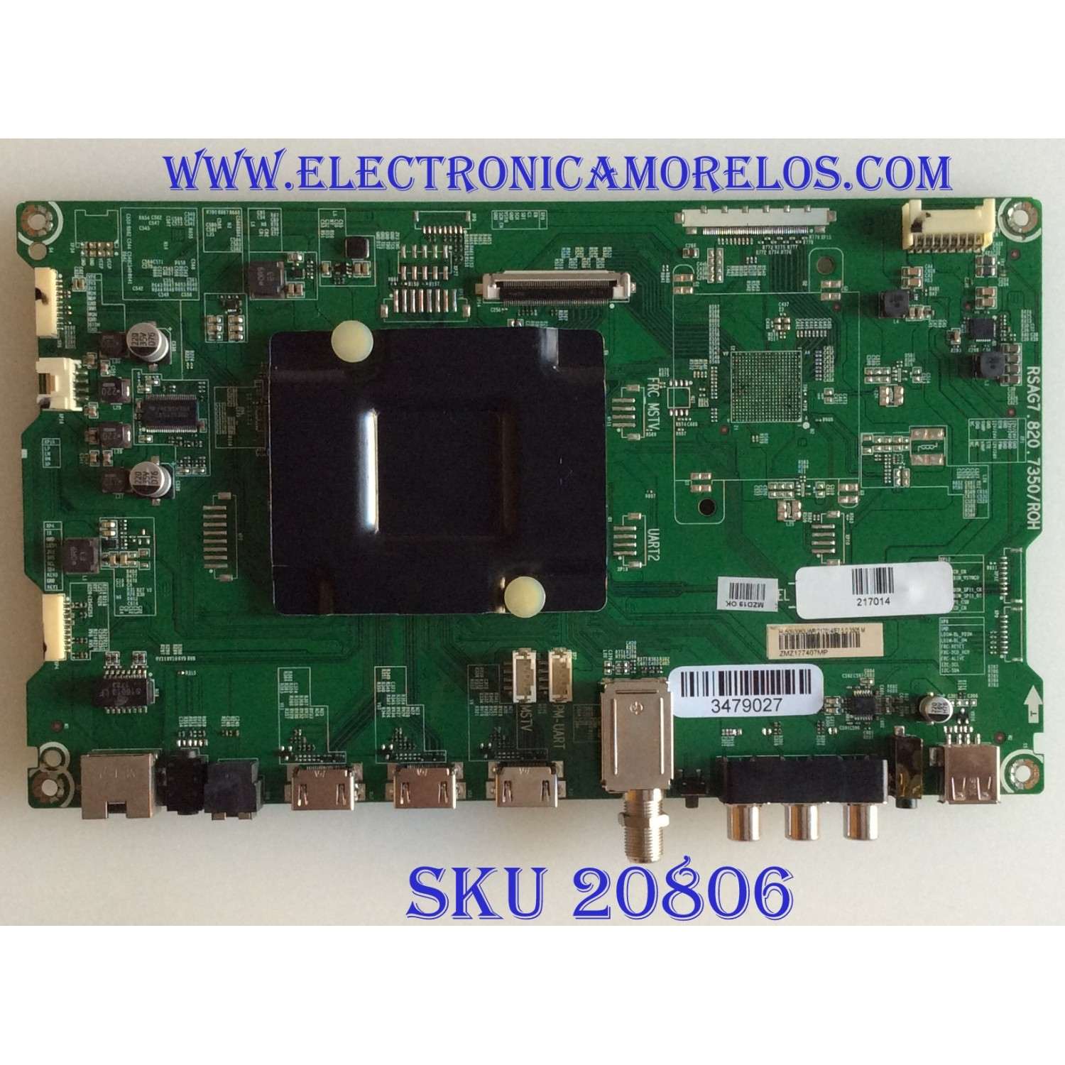 MAIN SHARP / 217014 / RSAG7.820.7350/ROH / HU50N3060UWR / 3479027 / PANEL HD500K3U53\S0\XP\BBY\GM\ROH / MODELO LC-50LBU591U