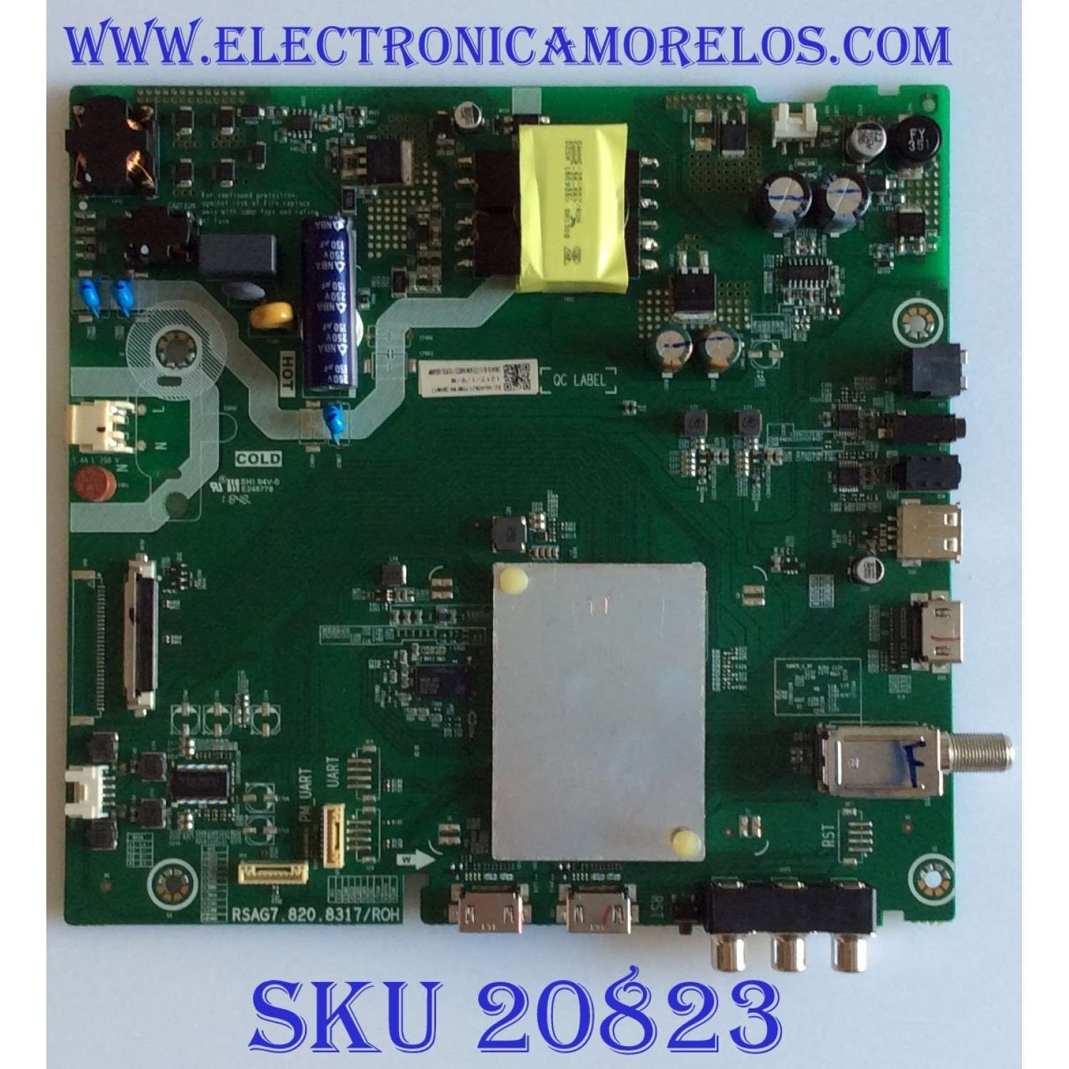 MAIN FUENTE (COMBO) HISENSE  / 245418 / RSAG7.820.8317/ROH / HU40N2170MFWR (BOM1) / 3TE40W184022 / PANEL JHD400N2F31-TXL2QL\S0\FM\ROH / MODELO 40H4050E