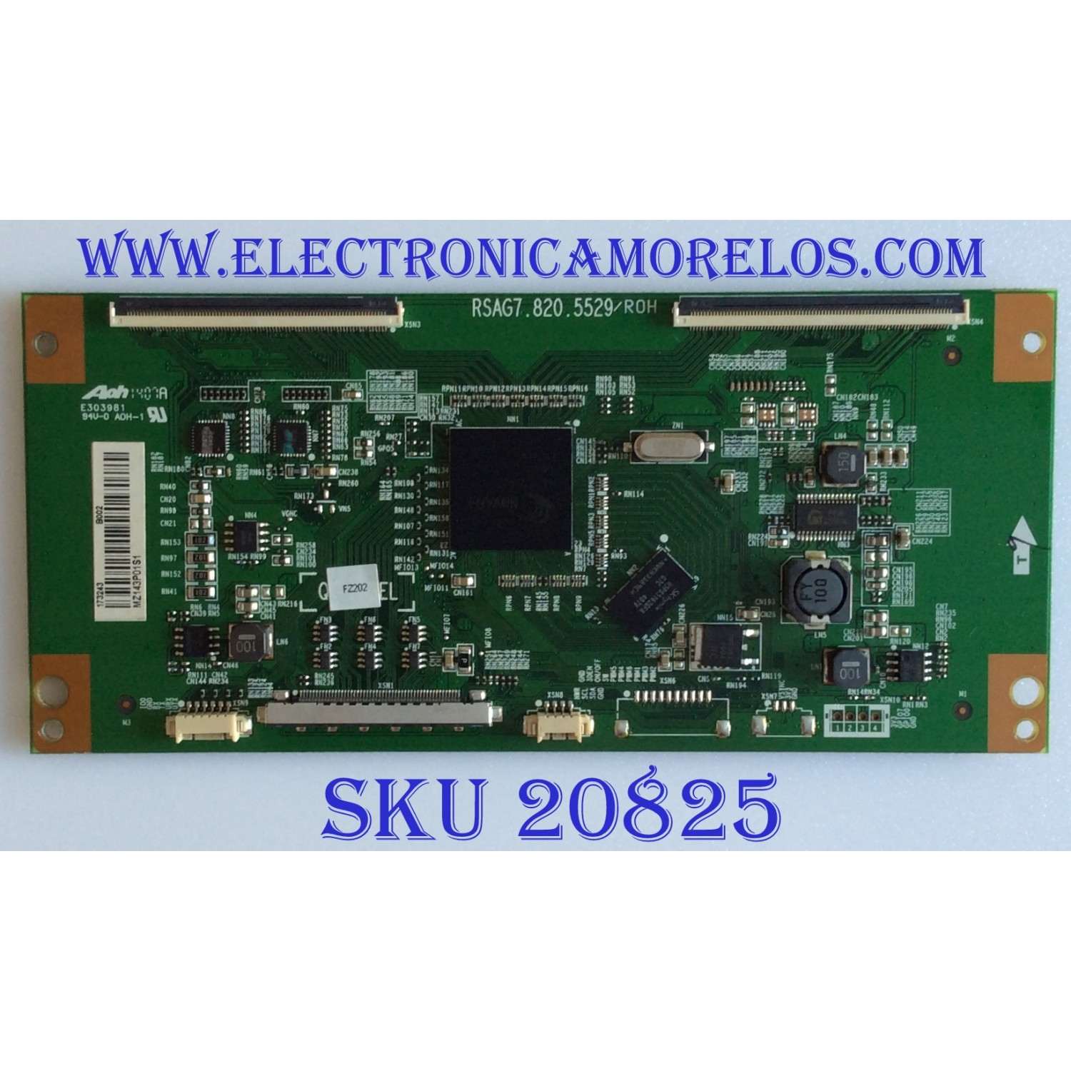 T-CON INSIGNIA / 173243 / RSAG7.820.5529/ROH / PANEL HD550DF-B57\S4\BBY / MODELO