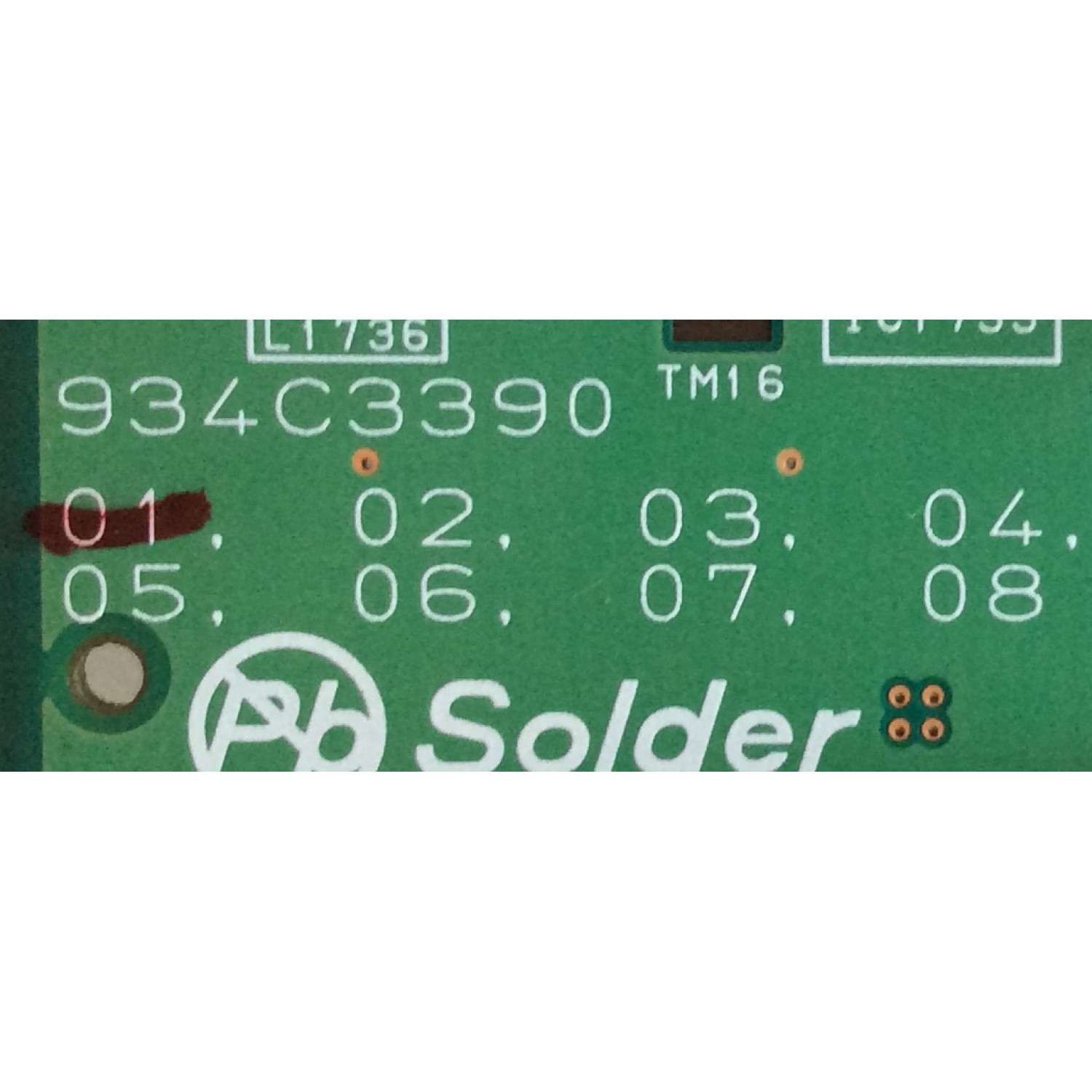 TARJETA DIGITAL MITSUBISHI / 934C339001 / 212A03201 / 08-00-70-F1-CE-66 / LT-462493000354L / PANEL LTA460HF09 / MODELO LT-46249 - Imagen 2