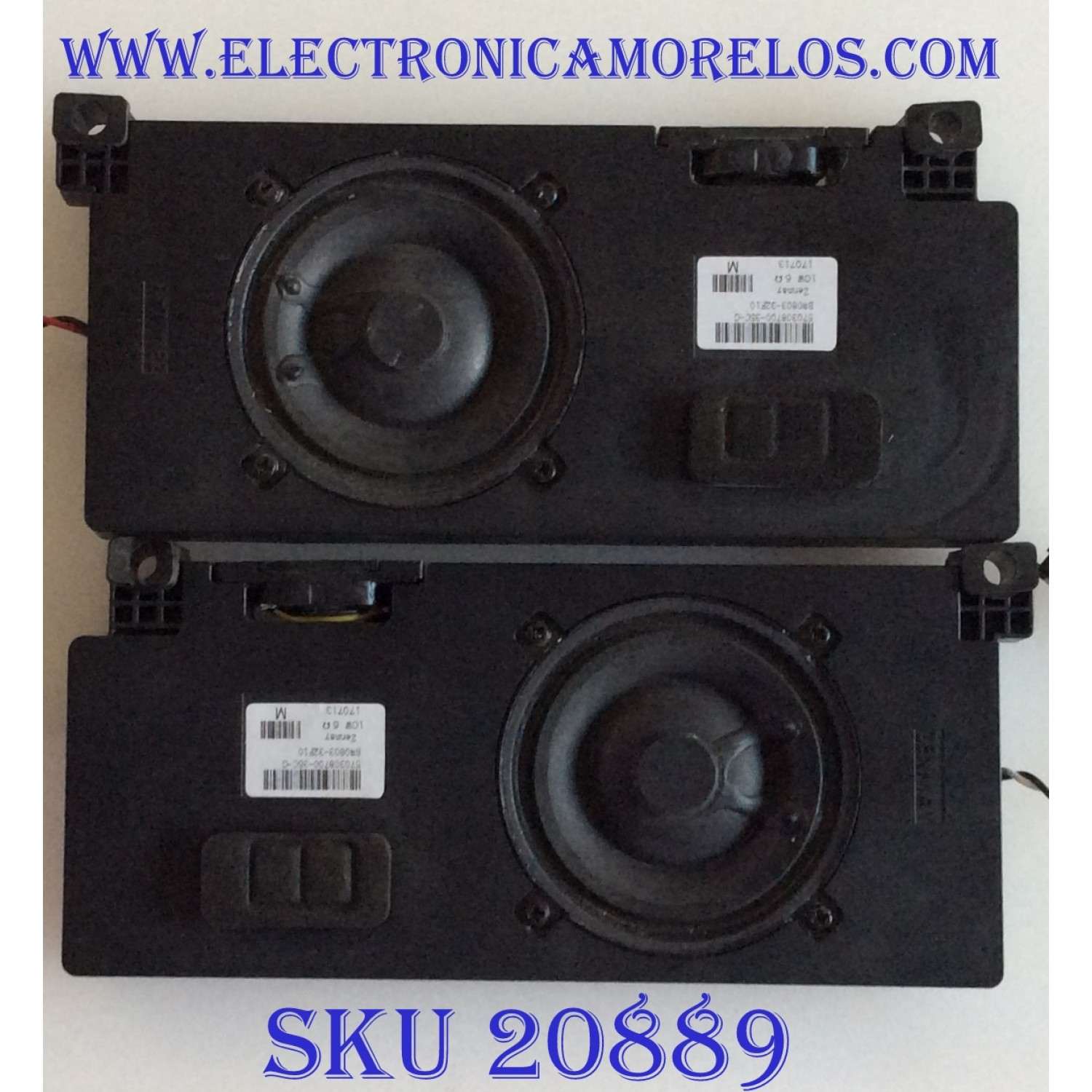 KIT DE BOCINAS PARA TV VIZIO / 570308700-35C-G / BW0803-32F10 / 170713 / MODELO D65-F1