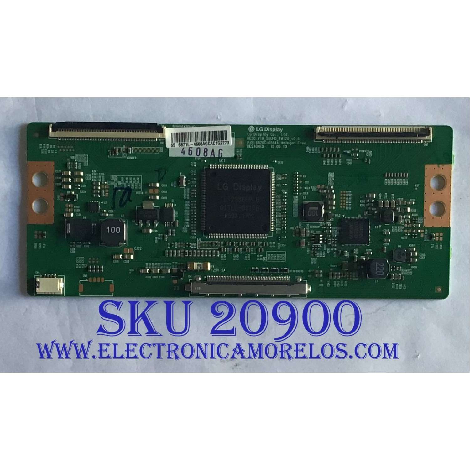 T-CON PARA TV PHILIPS / NUMERO DE PARTE 4608A / 6871L-4608A / 6870C-0584A / V16_55UHD_TM120_V0.6 / PANEL U5DRGXH / MODELOS 55PFL5602/F7 A DS7 / 55PFL5602/F7 DS3 / 55PFL5402/F7A DS9 / 55PFL5402/F7A DSC / 55PFL5402/F7 DS7 / 55PFL5703/F7 DS4 / 55PFL5402/F2