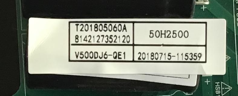 MAIN FUENTE (COMBO) HAIER / A18063063 / TP.MS3553.PC757 / T201805060A / V500DJ6-QE1 / 8142127352120 / PANEL CN500XB0313 / MODELO 50H2500 - Imagen 2