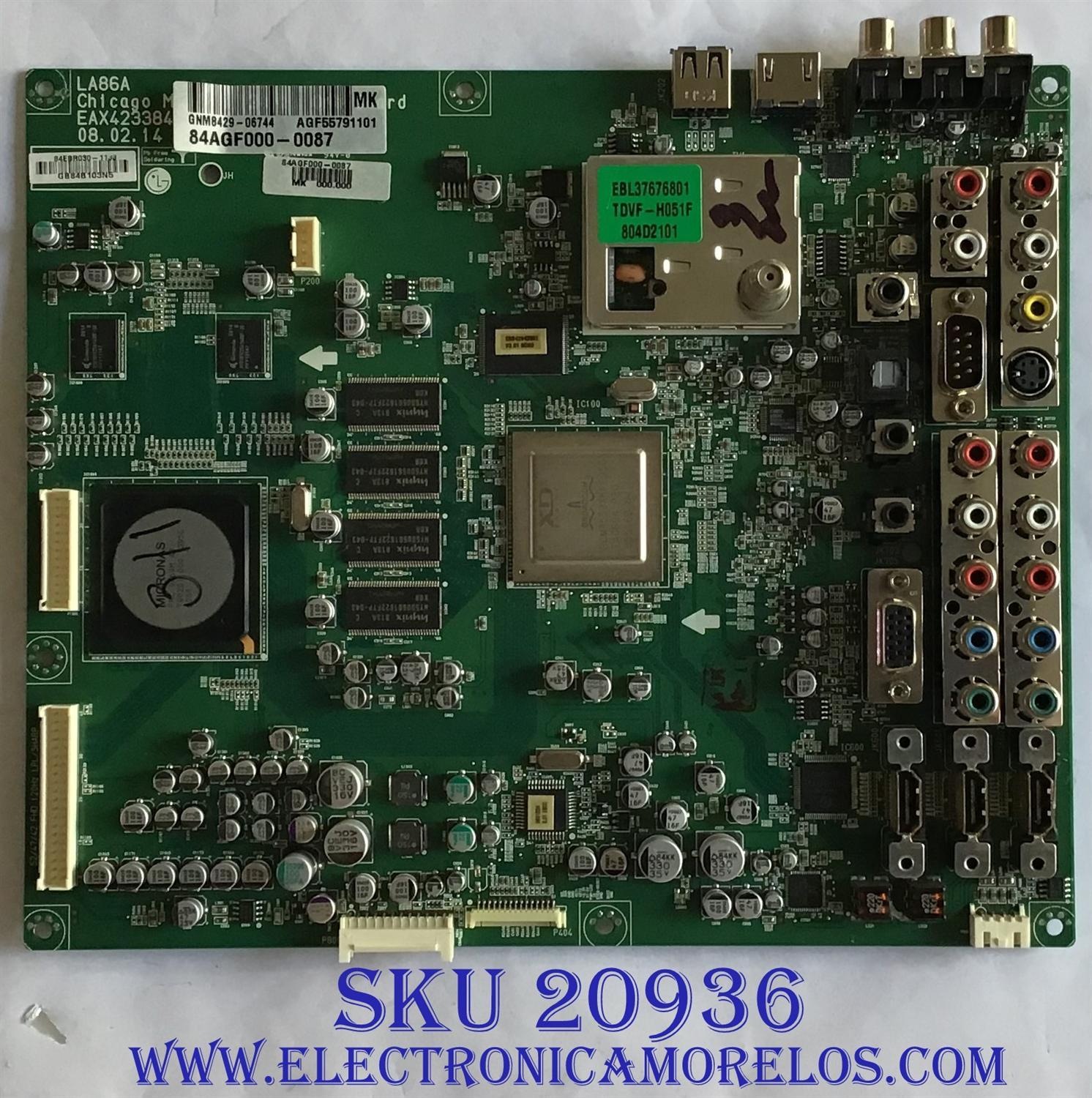 MAIN LG / GF55791101 / EAX42338402(0) / PANEL LC470WUD-(SA)(A1) / MODELO 47LG70-UA AUSQLJM