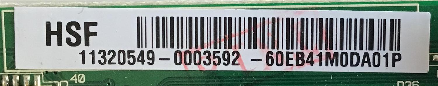 MAIN WESTINGHOUSE / 60EB41M0DA01P / WDE-US-46L / PANEL LK400D3HA24 / MODELO UW40TC1W TW-66401-U040A - Imagen 2