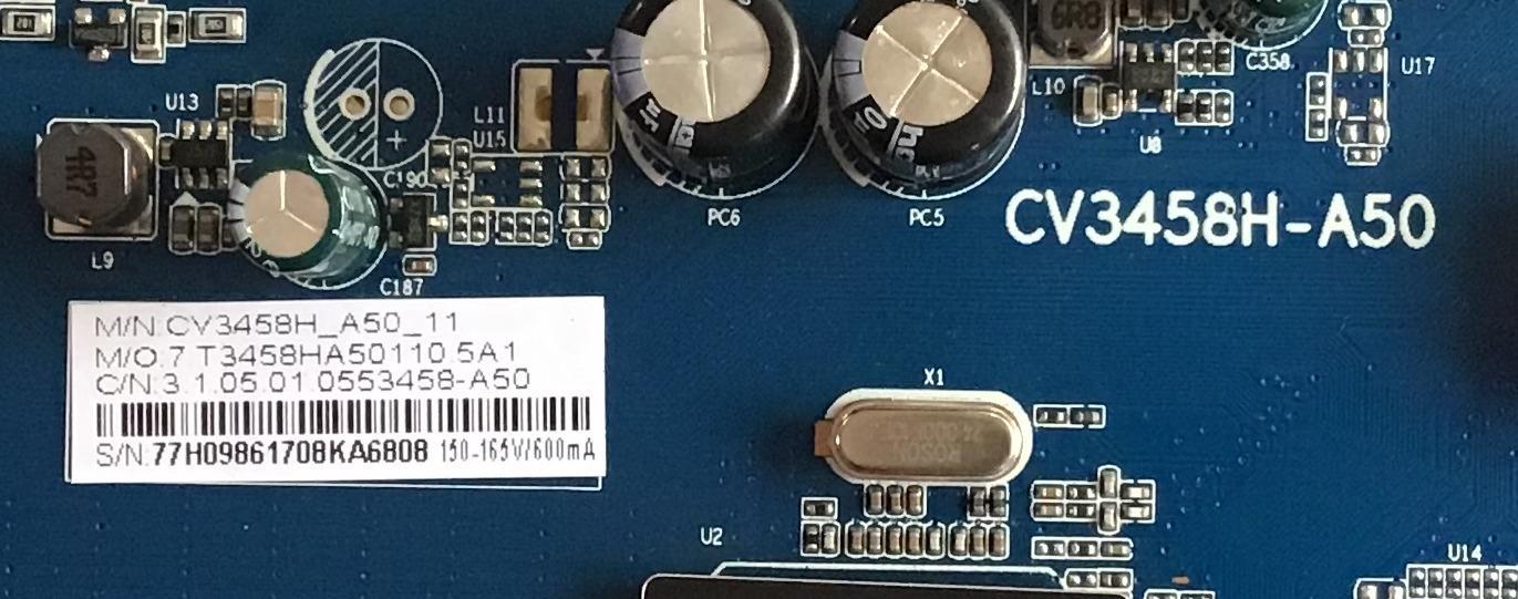 MAIN FUENTE (COMBO) RCA / 77H09861708 / CV3456H-A50 / 7 T3458HA50110.5A1 / PANEL LSD550BA01 / MODELO RTU5540-C - Imagen 2