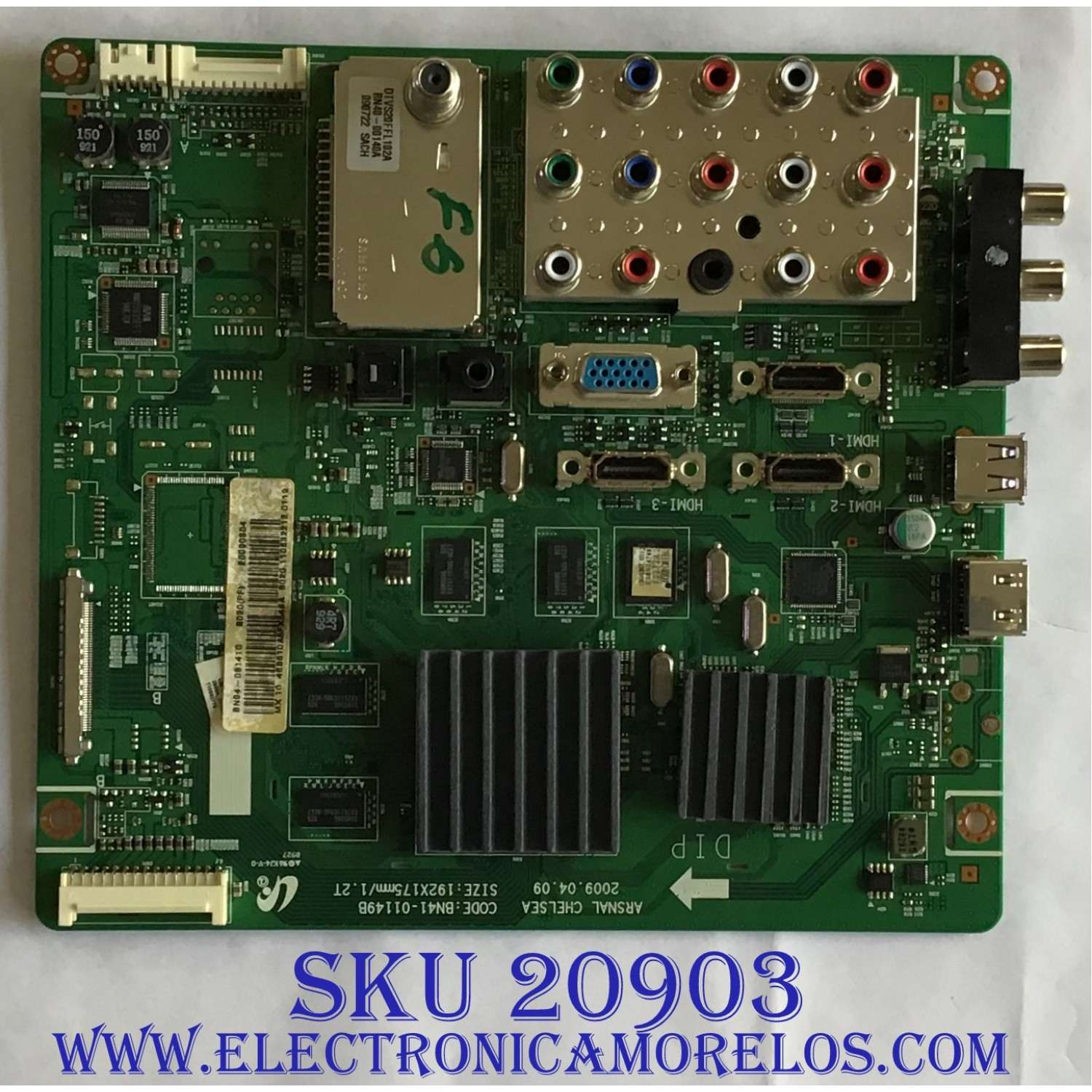 MAIN SAMSUNG / BN94-03141G / BN41-01149B / BN97-03800A / PANEL'S T460HW03 V.5 / T460HW03 V.9 / MODELO LN46B610A5FXZA AA03