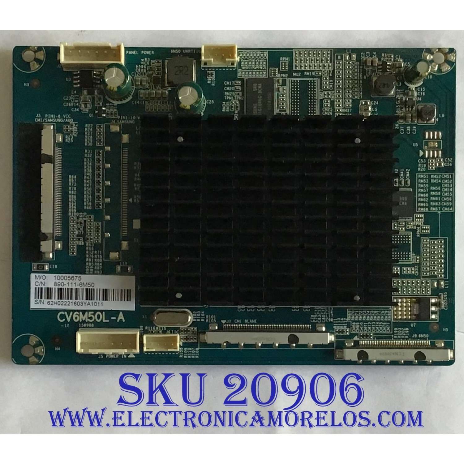 TARJETA INTERFACE KENMORE / 890-111-6M50 / CV6M50L-A / SY16118 / CV6M50L-A-12 / MODELO 348.71397610 / MODELO DE 55''