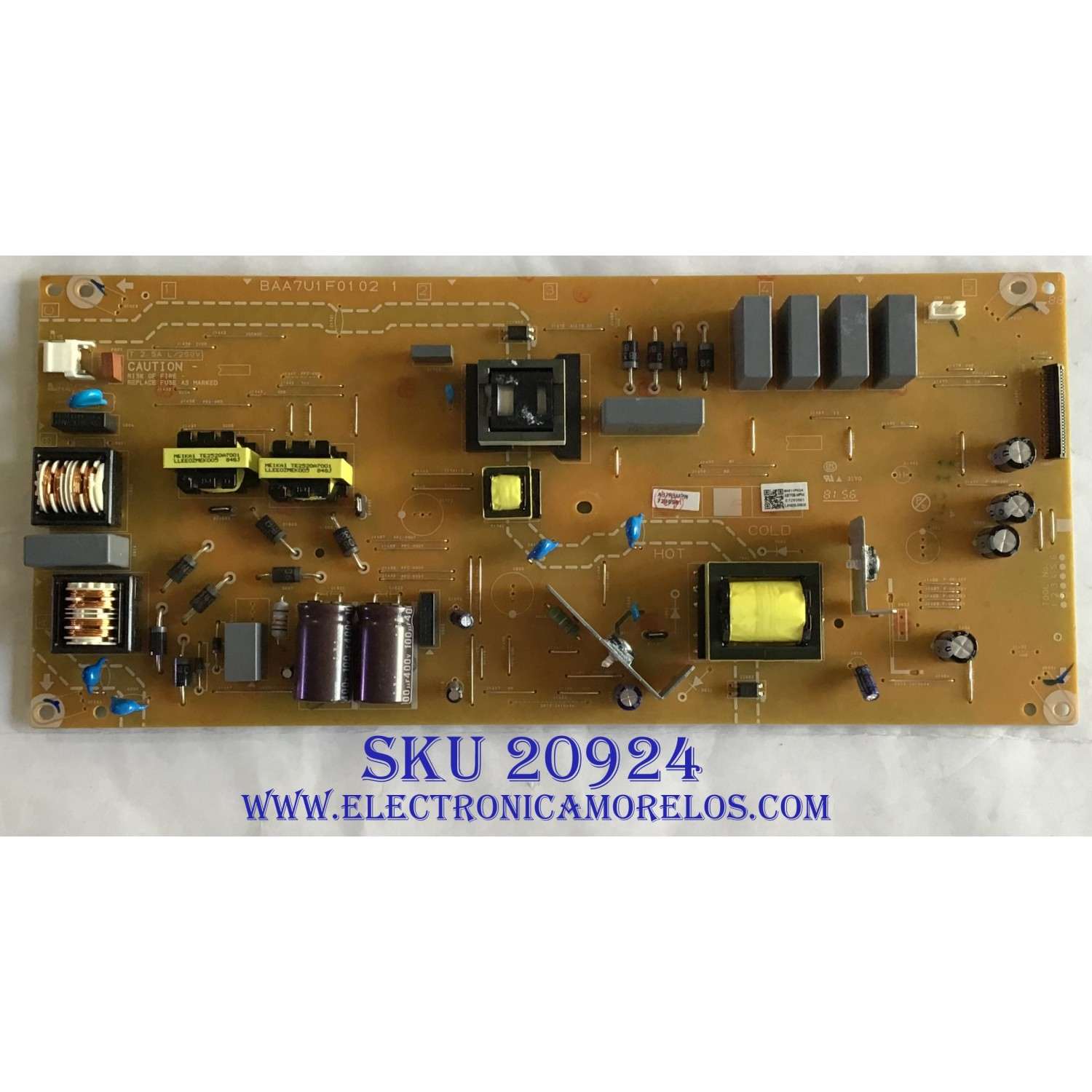 FUENTE DE PODER PHILIPS / AB7R0MPW-001 / BAA7U1F01021 / AB7RB-MPW / AB7RBMPW / PANEL UBDR1XH / MODELOS 55PFL5703/F7 DS2 / 55PFL5703/F7 DS4 