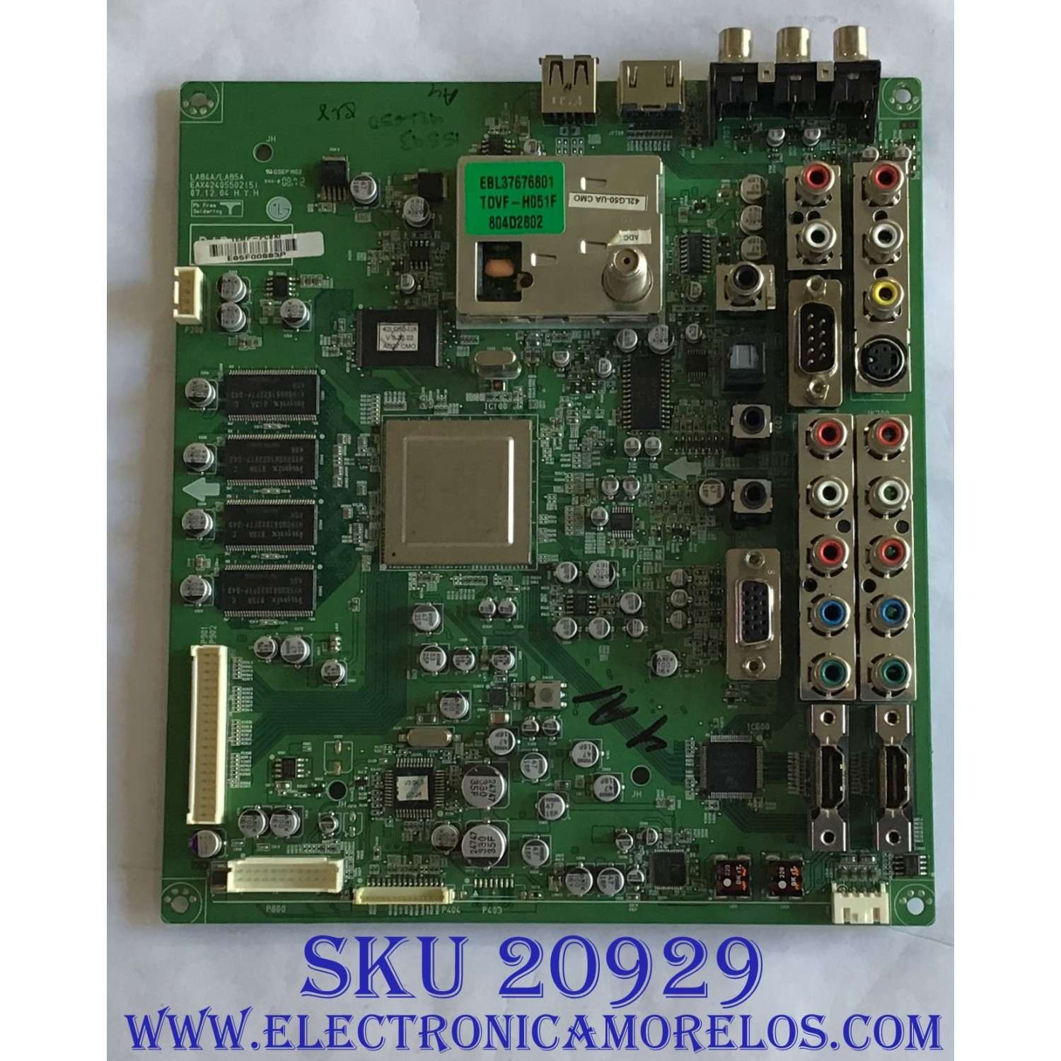 MAIN LG / AGF37018802 / EAX42405502(5) / EBU49009402 / EAX42405502(11) / PANEL V420H1-L12 REV.C1 / MODELO 42LG50-UA.BUSHLJM