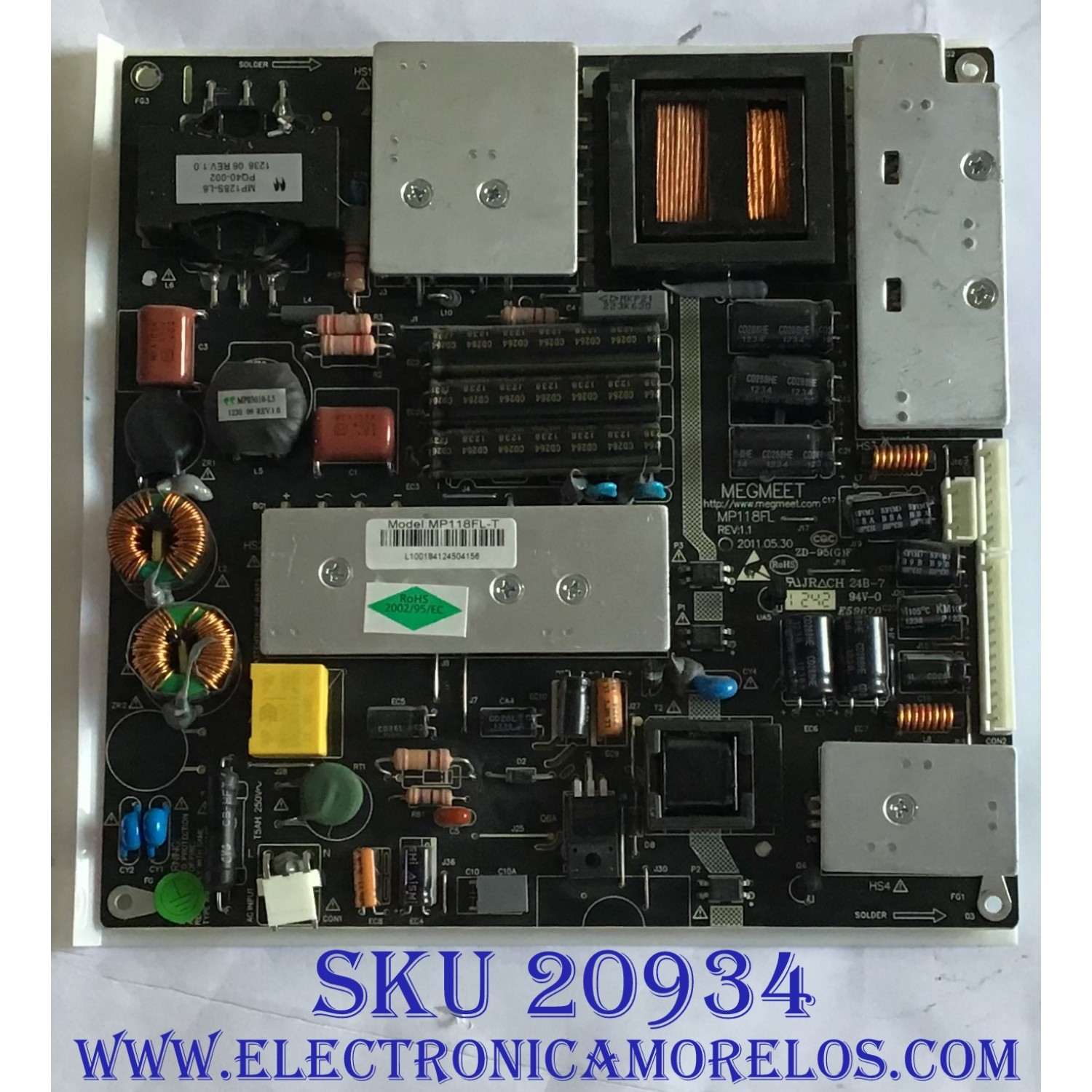 FUENTE DE PODER ROSCAN / MP118FL-T / ZD-95(G)F / PANEL T460HW04 V.8  / MODELO