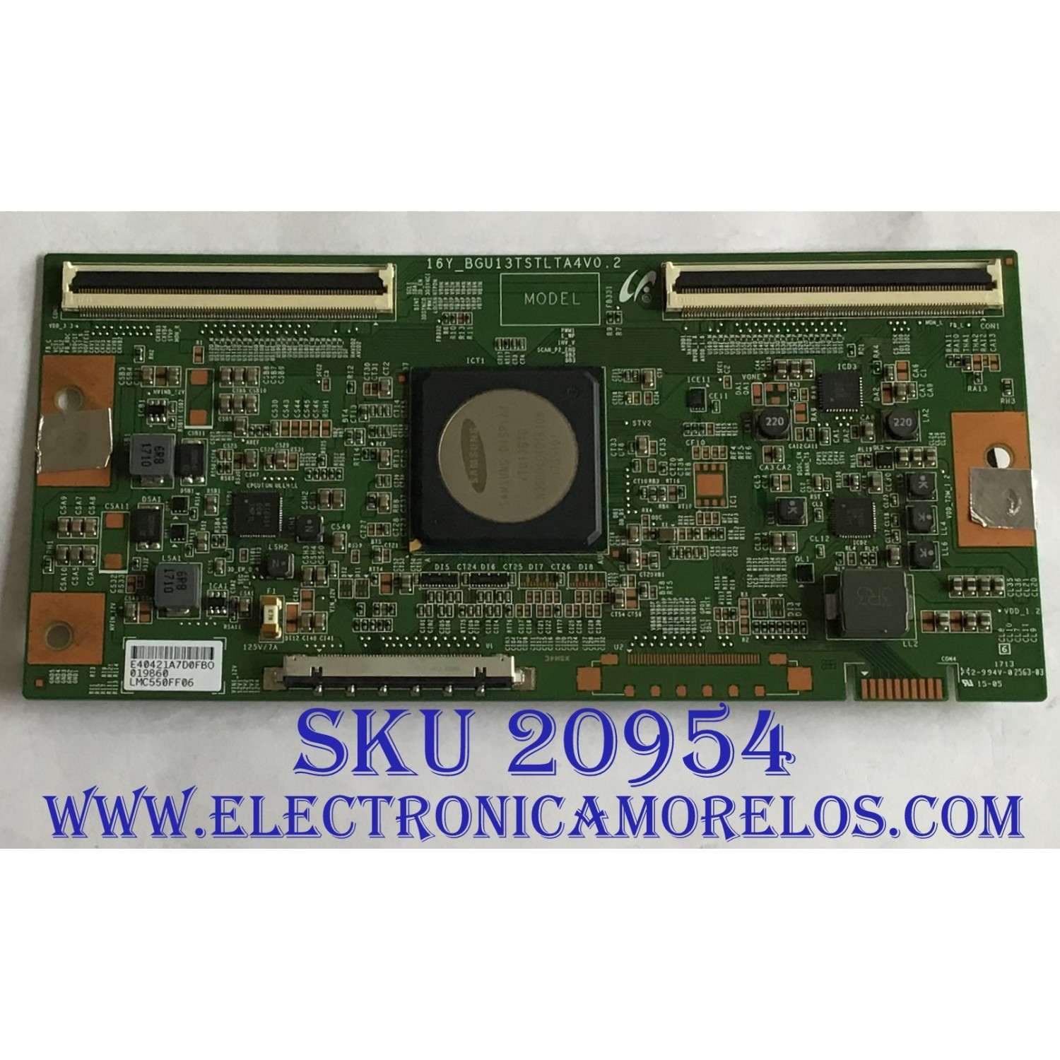 T-CON RCA / LJ94-40421A / 16Y _ BGU 13 TSTLTA 4V0.2 /  LMC550FF06 / PANEL LSD550BA01 / MODELO RTU5540-C