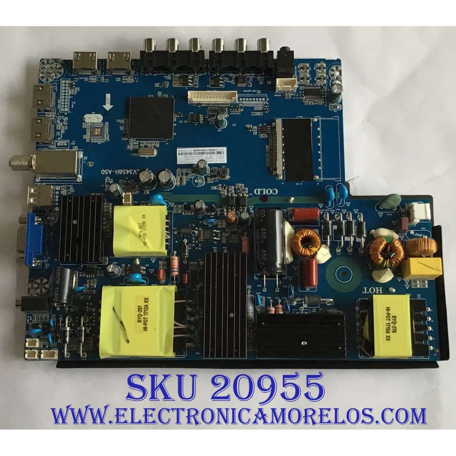 MAIN FUENTE (COMBO) RCA / 77H09861708 / CV3456H-A50 / 7 T3458HA50110.5A1 / PANEL LSD550BA01 / MODELO RTU5540-C