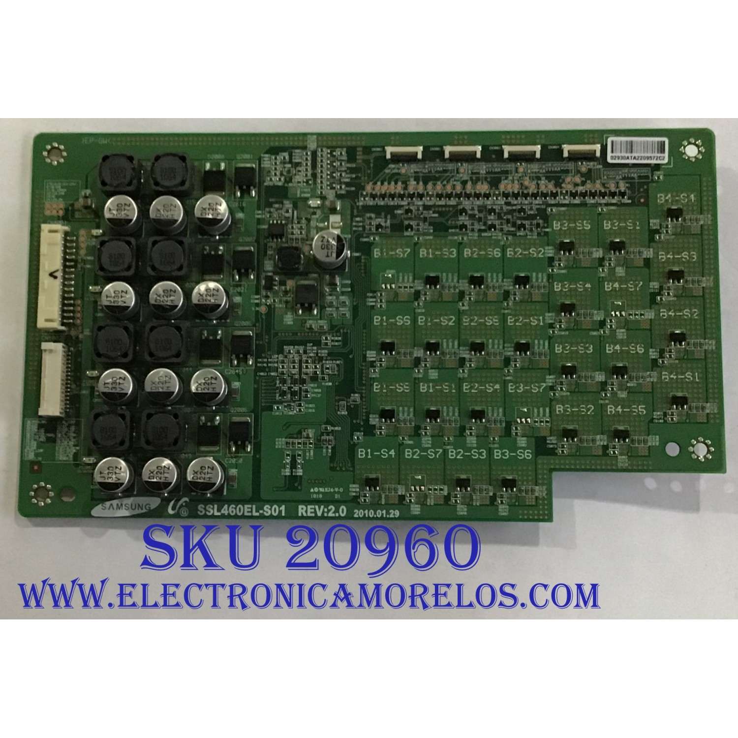 LED DRIVER SONY / LJ97-02930A / SSL460EL-S01 / PANEL LTY460HQ03 / MODELO KDL-46HX800