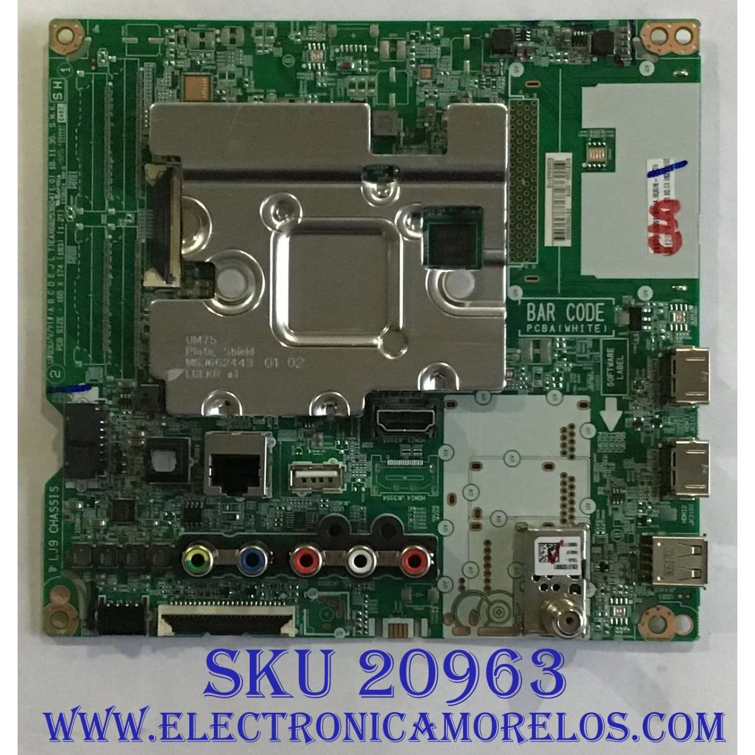 MAIN LG / EBT66233903 / EAX68253604(1.0) / PANEL NC600DQE-VSHP1 / DISPLAY JE601R3HC17 / MODELOS 60UM6900PUA.BUSNLOR / 60UM6900PUA.BUSNDOR