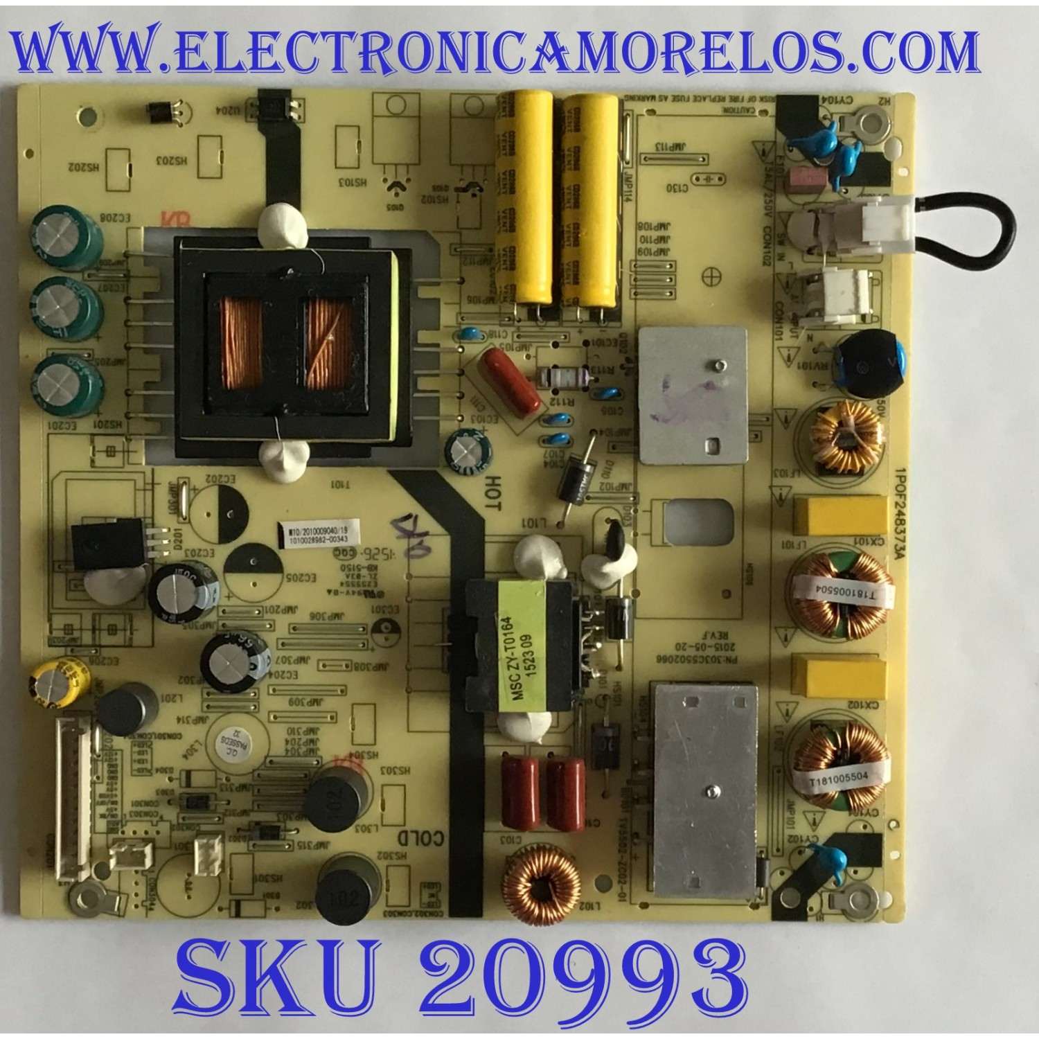 FUENTE DE PODER PROSCAN / PLDED5068A-E  / 1POF248373A / 303C5502066 / TV5502-ZC02-01 / 1010028982 / MODELOS PLDED5068A-E A1508 / PLDED5068A-E A1509
