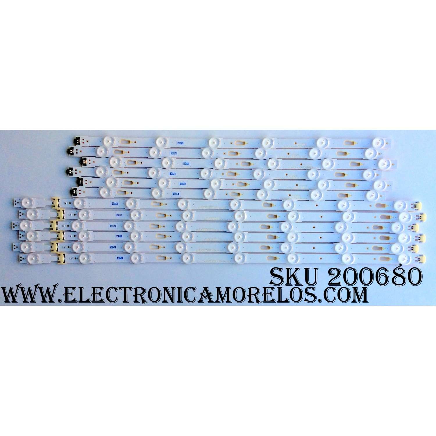 KIT DE LED PARA TV (12 PIEZAS) / SAMSUNG BN96-39659A / BN96-39660A / LM41-00135A / LM41-00136A / PANEL´S CY-WK055HGLV1H / CY-GK055HGLV2H / CY-GK055HGLV6H / CY-GK055HGLVHH / MODELOS UA55KU6000 / HG40ND690U / UN55KU6500 / UE55KU6020 / UN55MU6500/ UN55MU6300