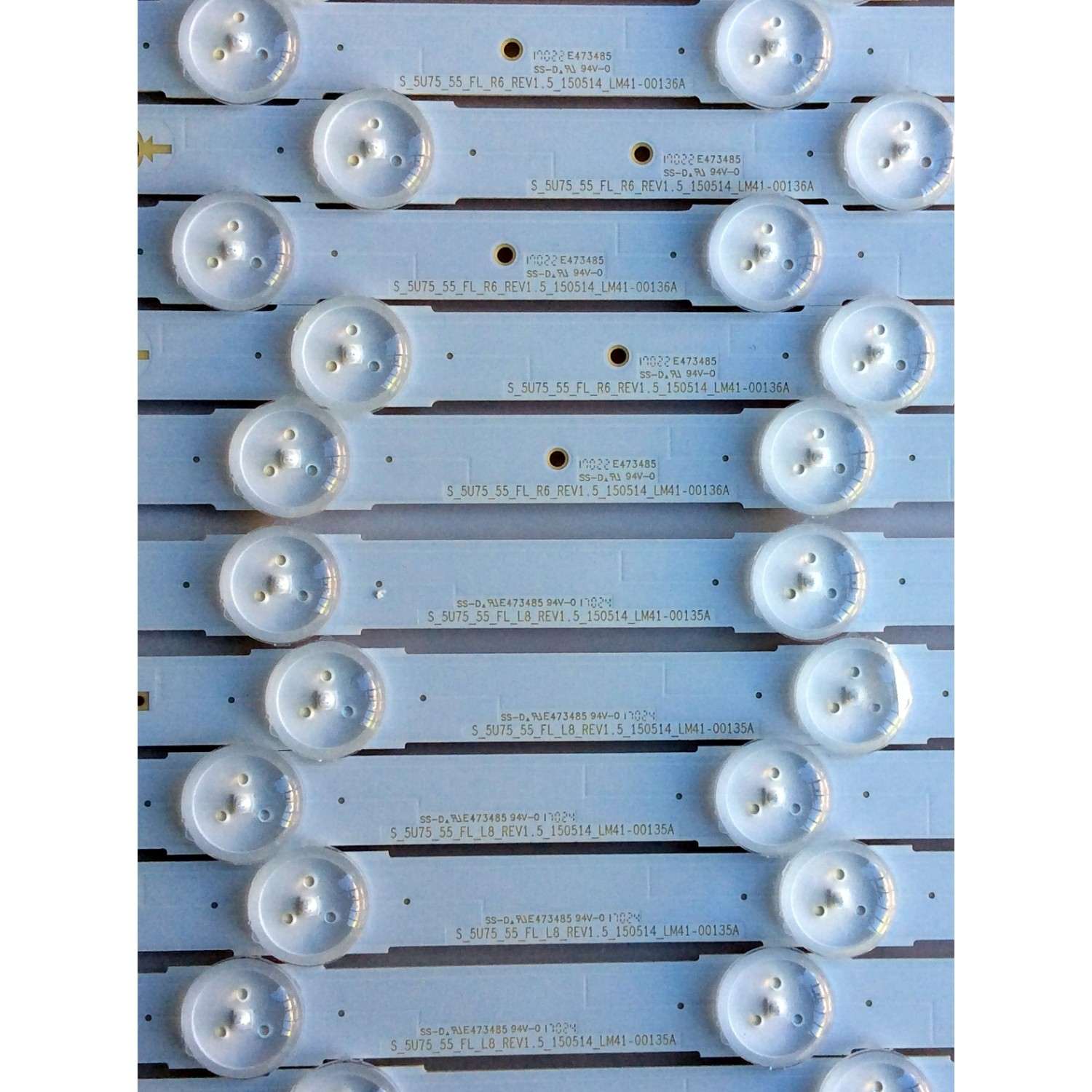 KIT DE LED PARA TV (12 PIEZAS) / SAMSUNG BN96-39659A / BN96-39660A / LM41-00135A / LM41-00136A / PANEL´S CY-WK055HGLV1H / CY-GK055HGLV2H / CY-GK055HGLV6H / CY-GK055HGLVHH / MODELOS UA55KU6000 / HG40ND690U / UN55KU6500 / UE55KU6020 / UN55MU6500/ UN55MU6300 - Imagen 2