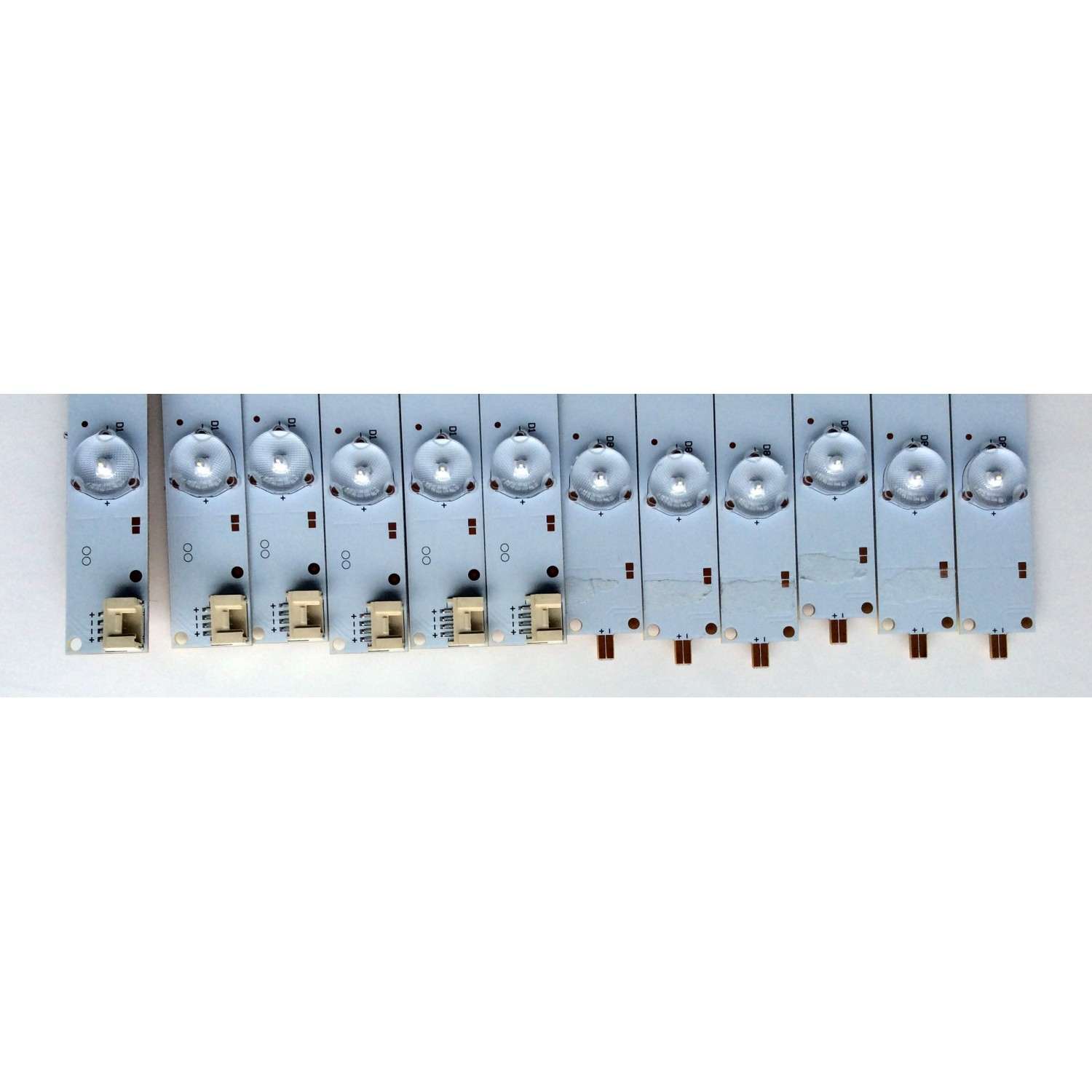KIT DE LED PARA TV (12 PIEZAS) / VIZIO / 140923-WS-550-014-DVT-R / 140923-WS-550-014-DVT-L / MBL-55038D614WS0-L / PANEL´S T550HVN08.5 / T550HVN08.4 / MODELOS E55-C1 / E55-C2 / D55-D2  - Imagen 4