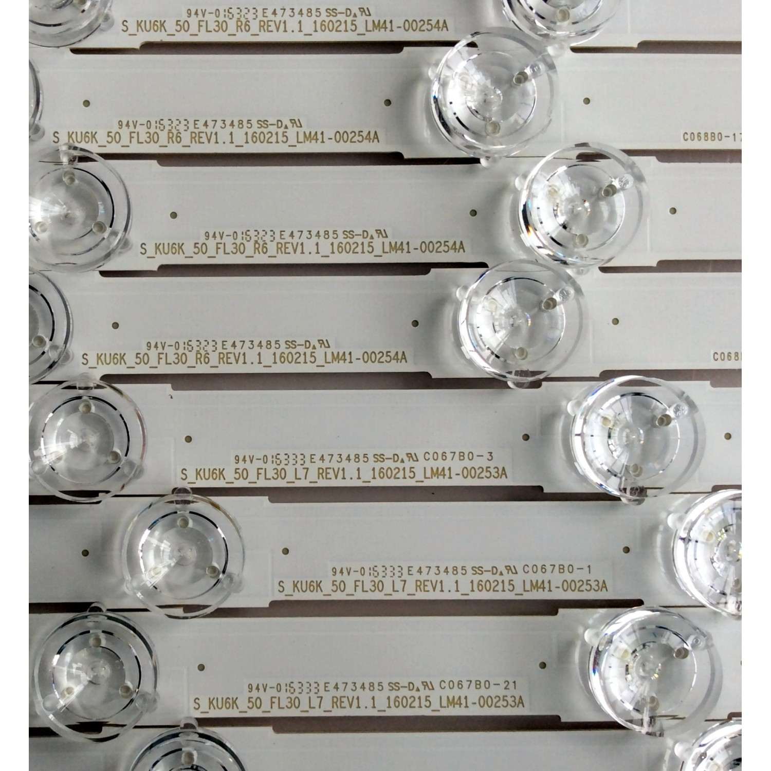 KIT DE LED PARA TV (12 PIEZAS) / SAMSUNG BN96-39657A / BN96-39658A / LM41-00253A / LM41-00254A / PANEL´S CY-GK050HGNV3V / CY-GK050HGNV2H  /MAS PANELS EN DESCRIPCION / MODELOS UN50KU6300FXZA DA01 / UN50KU6300FXZA DB02 / UN50KU6300FXZA DD06 - Imagen 2