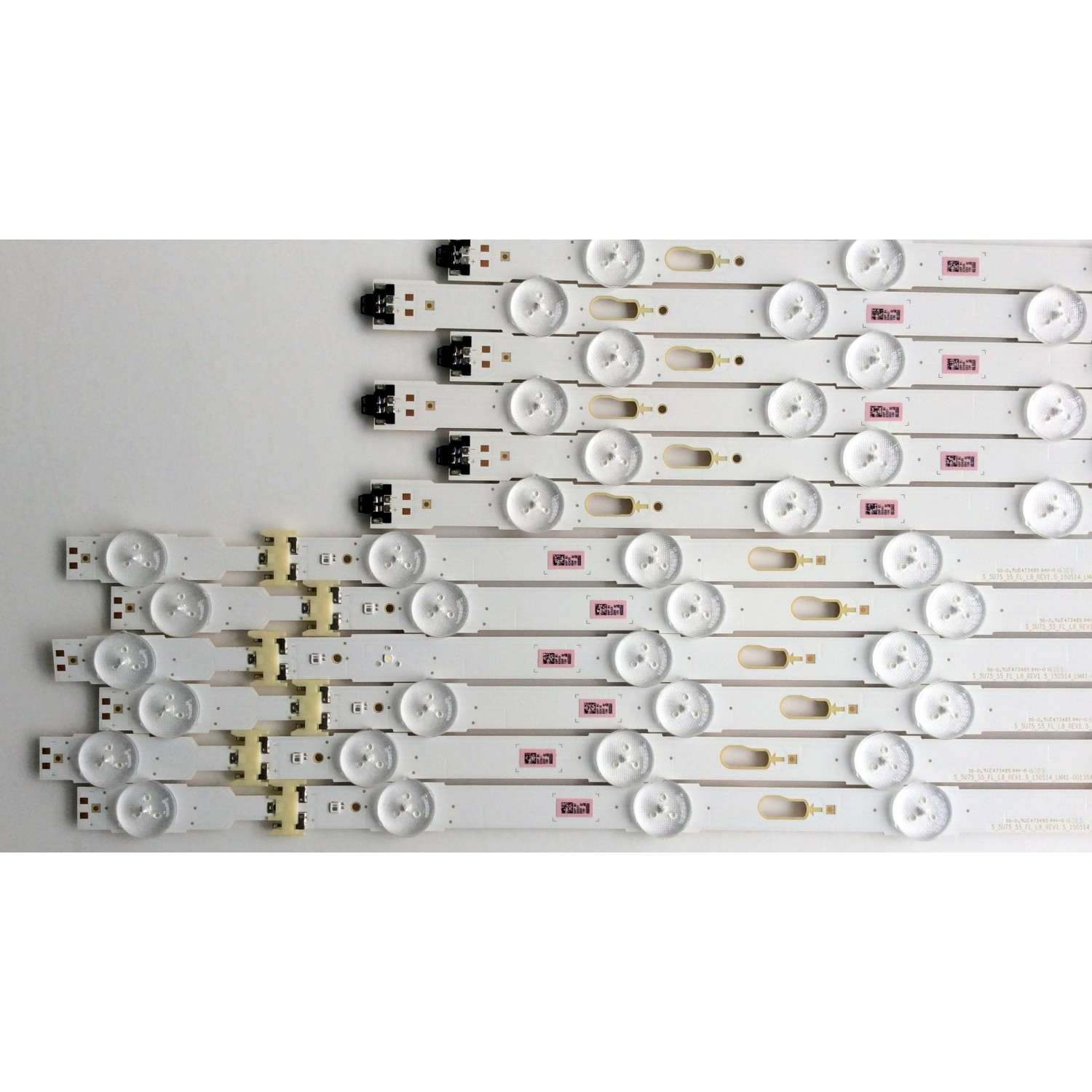 KIT DE LED´S / PARA TV (12 PIEZAS) / SAMSUNG BN96-40099A / BN96-40100A / LM41-00136A / LM41-00135A / 150414 / PANEL´S CY-GK055HGHV5H / CY-GM055HGHV4H / MODELOS UE55KU6000 / UE55KU7000 / UN55MU6100 / UN55KU6300 / UA55MU6300 / MAS MODELOS EN DESCRIPCION - Imagen 5