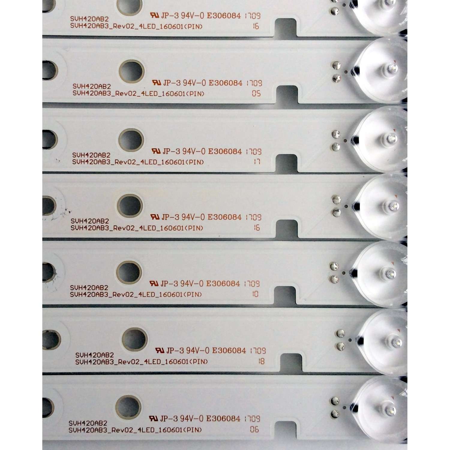 KIT DE LED PARA TV (7 PIEZAS)  / RCA 1172946 / 02IE1 / E306084 / SVH420AB2 / SVH420AB3_Rev02_4LED_160601(PIN) / MODELO LED43M5000U - Imagen 4