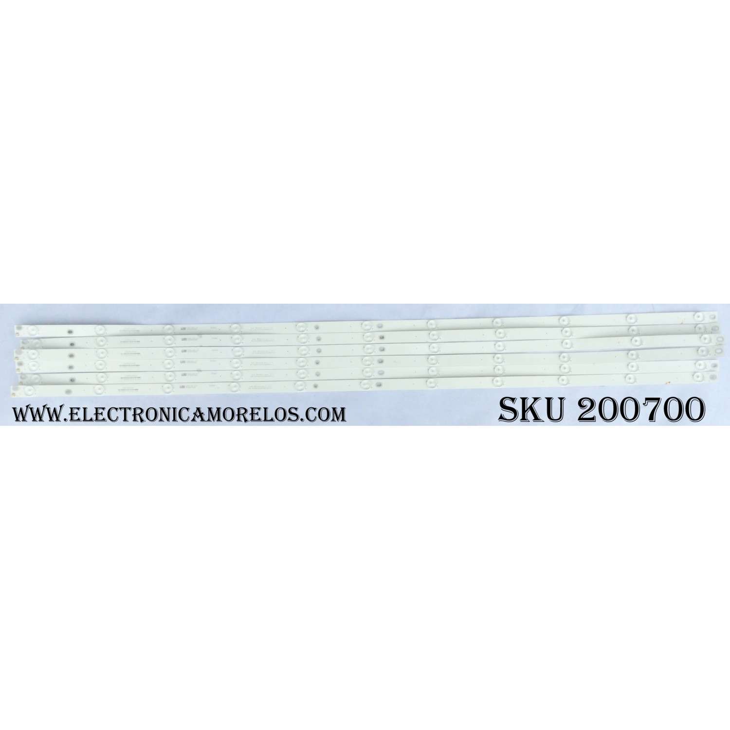 KIT DE LED PARA TV (6 PIEZAS) / 202866 / 55D2000/D3000 / Y158-L08-J-5 / B160815A3C / LB-C550F14-E4-S-G1-XRD1 / LB-C550F14-E4-S-G1-XRD2