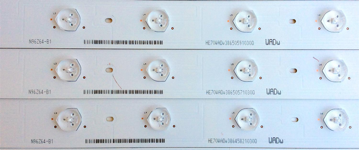 KIT DE LED PARA TV / HISENSE 1161032 / N96Z64-B1 / HE70WADW38645091030Q / Hisense_70_HD700U-B41(110)_32X12_3030CN_V1 / MODELO 70" / PANEL HD700IU-B41(110)	 - Imagen 4
