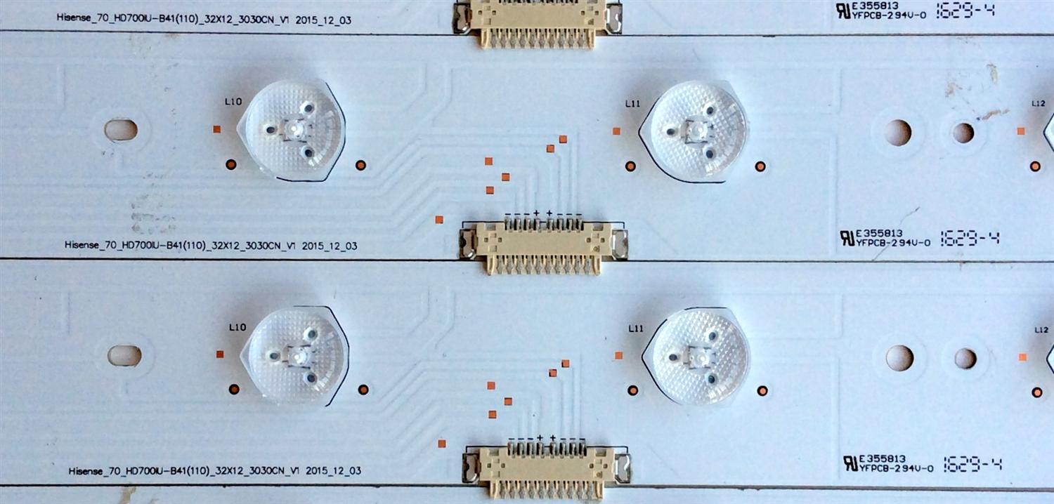 KIT DE LED PARA TV / HISENSE 1161032 / N96Z64-B1 / HE70WADW38645091030Q / Hisense_70_HD700U-B41(110)_32X12_3030CN_V1 / MODELO 70" / PANEL HD700IU-B41(110)	 - Imagen 6