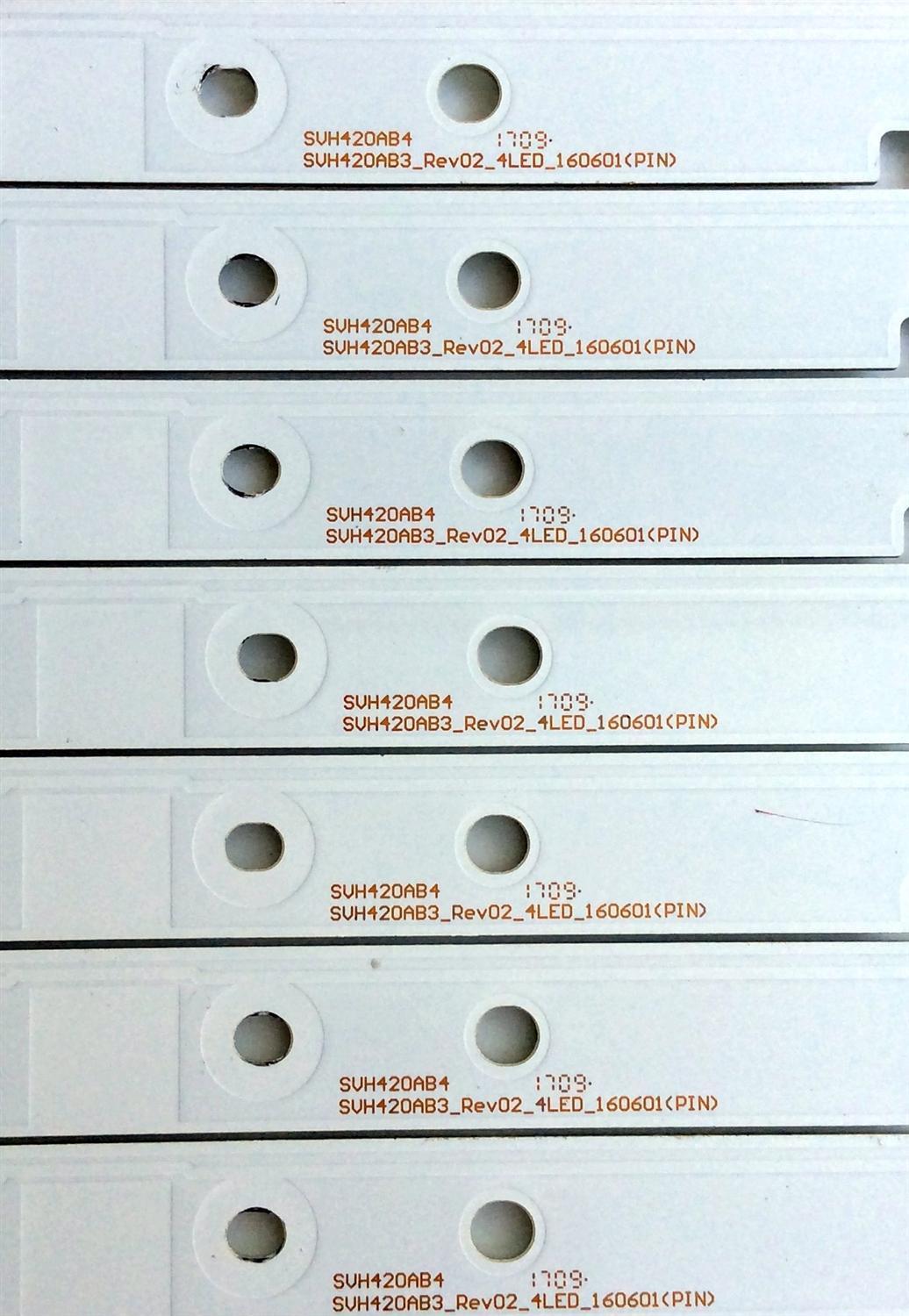 KIT DE LED´S PARA TV (7 PIEZAS) / HISENSE 1172946 / 02IE1 / E4B102B1 / SVH420AB4 / SVH420AB3_Rev02_4LED_160601(PIN) / PANEL HD426K3U51-T1\S3\GM\ROH / 213163 / MODELO 43H7C - Imagen 2
