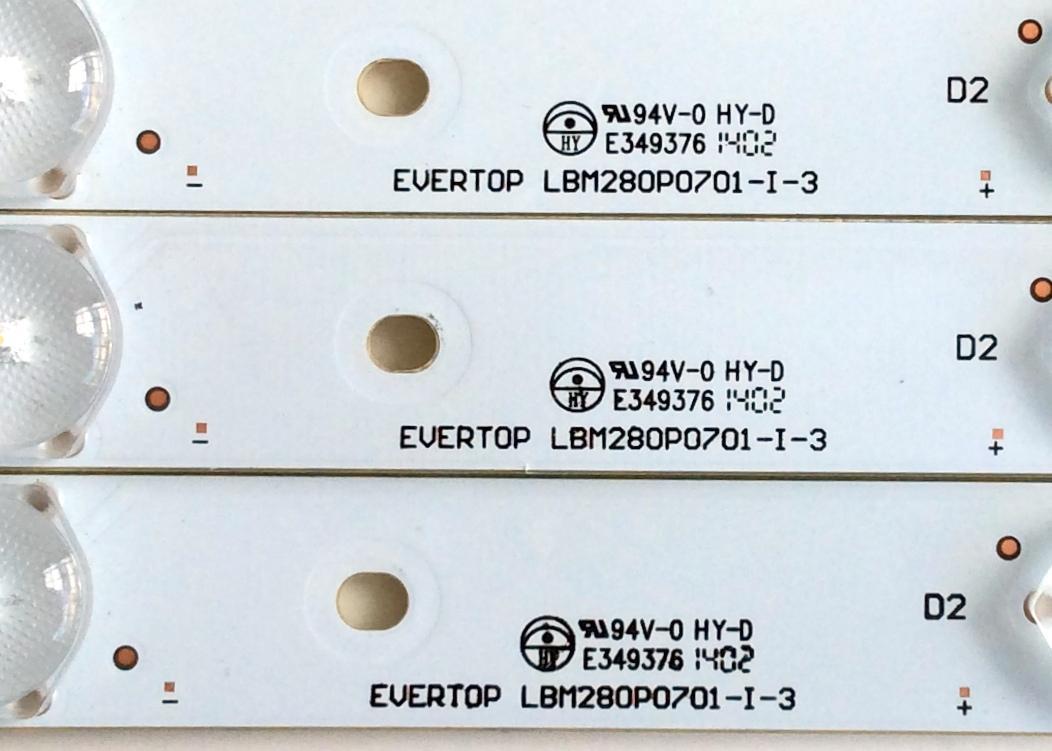 KIT DE LED PARA TV (3 PIEZAS) / VIZIO 007-0140212 / 60M5FAD3A / LBM280P0701-I-3 / MODELOS E280I-B1 LTT3PRCQ / E280I-B1 LTT3PREQ / E280-B1 LTT3PRBQ / E280-A1 LTT3PRDQ / E280I-A1 LTT3PRAQ - Imagen 2