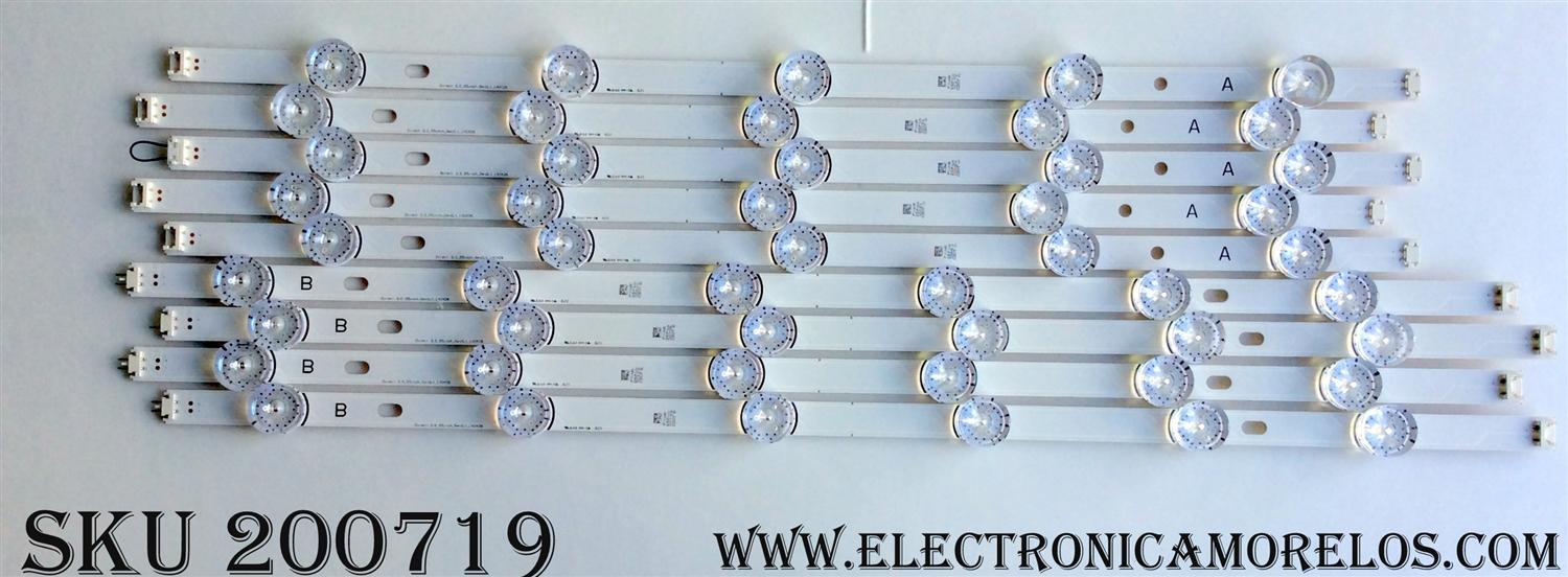 LED PARA TV TCL / NUMERO DE PARTE 43HR330M21A1 / 43F8 21*1 ZL-A18 / B0101-000162 / 210926 / 00147 / 020LA / LL2QD2X2B / PANEL PT430CT03-14 / MODELO 43S334