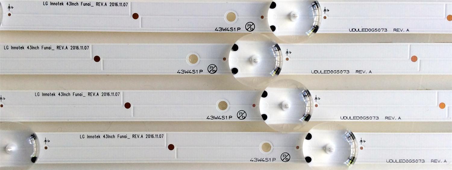KIT DE LED PARA TV / UDULED0GS073 REV.A (4 PZAS ) / E128280 94 V-0 / 43W4S1P / G073	 - Imagen 2