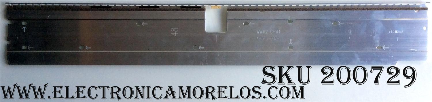 KIT DE LED PARA TV / SONY NS5F480VND01 (1 PZAS ) / LSY480HN02-A01 / LM41-00110A / 160817A / 4-566-007 / SONY 48 L60 REV1.0 141022 / A4N005EC / MODELO KDL-48R510C / KDL-48R550C	