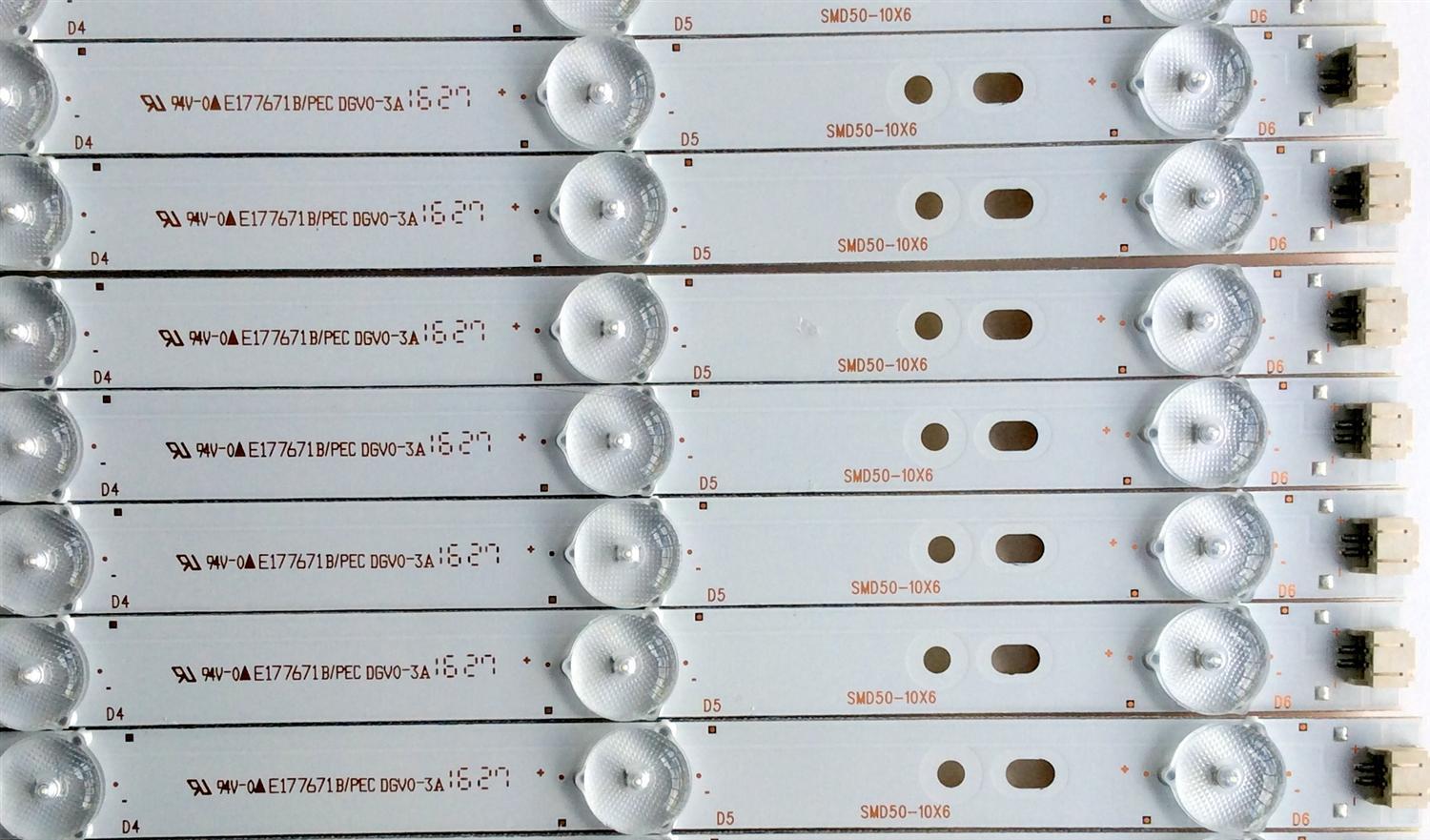 KIT DE LED PARA TV / PROSCAN L2KV2_160720_D_HRS / E177671B/PEC DGV0-3A / SMD-10X6 / MODELO PLDED5069 / PANEL V500HJ1-PEB REV.C7	 - Imagen 3