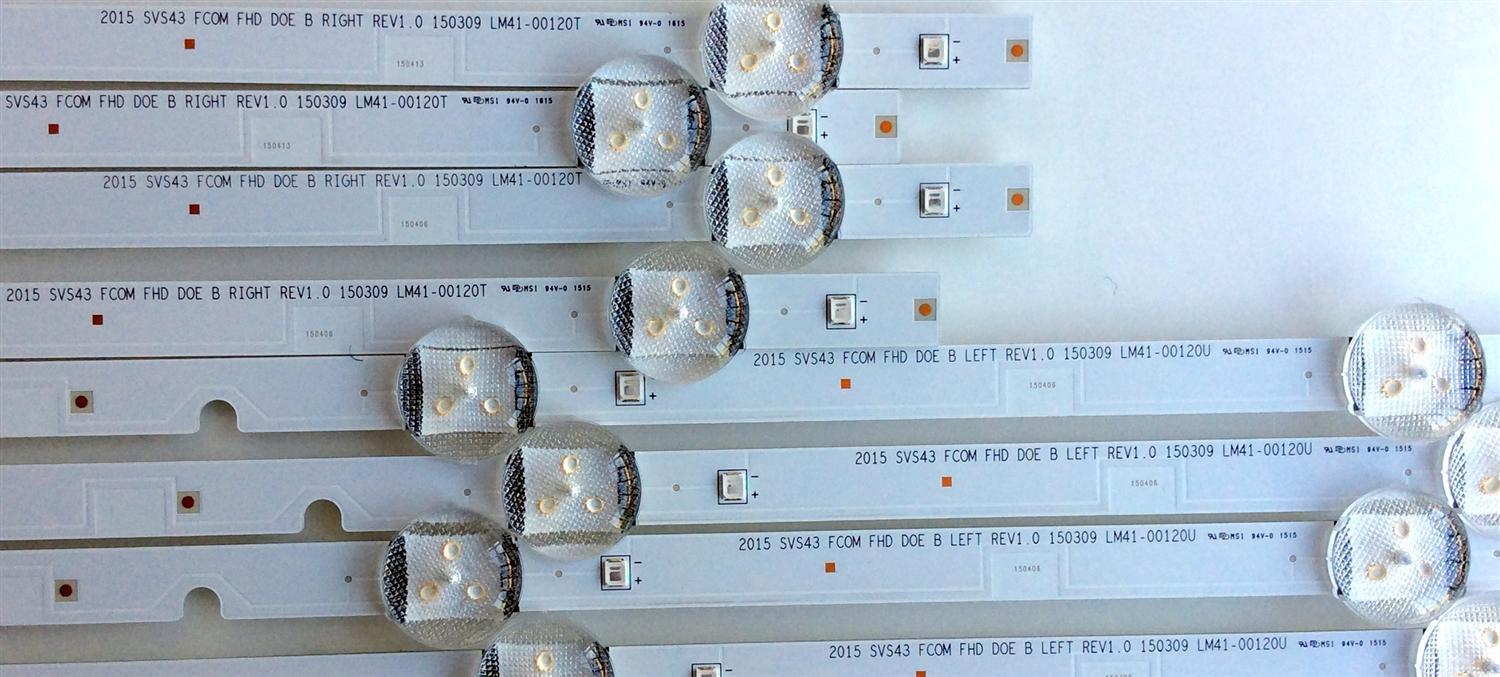 KIT DE LED PARA TV / SAMSUNG BN96-37294A/BN96-37295A / 37294A / 37295A / LM41-00120T / LM41-00120U / MODELO UN43J5200AFXZA AD01 / UN43J5200AFXZA BD03 / UN43J5200AFXZA DD02 / PANEL CY-JJ043BGAB1V / CY-JJ043BGAV1H	 - Imagen 5