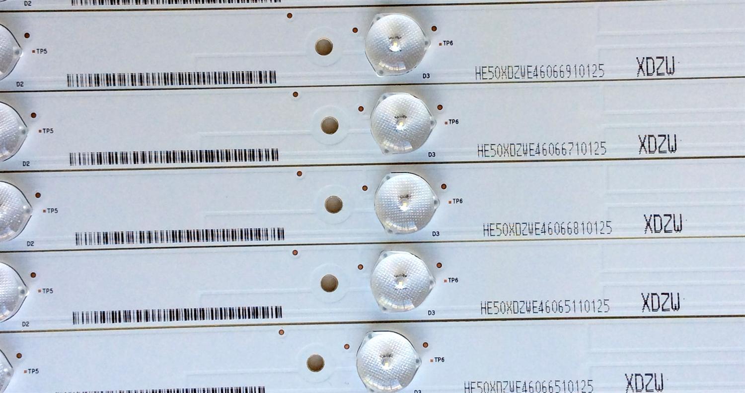 KIT DE LED´S PARA TV (11 PIEZAS) / SHARP 1146880 / 2274019 / HISENSE_50_HD500DF-B53_11x5x_3030c_5S1P / HISENSE_50_HD500DF-B54(020)_11x5x_3030c_5S1P / PANEL HD500DF-B54(020)\T1\B1\S28\GM\ROH / MODELO LC-50N4000U - Imagen 3
