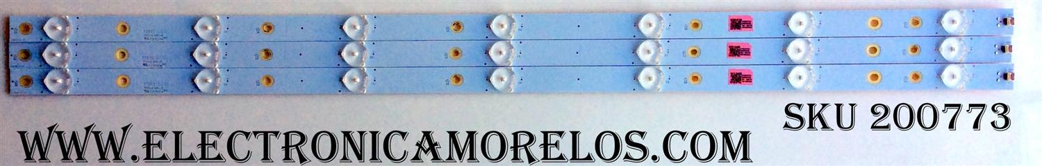 KIT DE LED PARA TV / VIZIO 210BZ07D0 / LB32086 V0_01 / MODELO D32X-D1 LTUUUKJS / PANEL TPT315B5-FHBN0.K Rev.S49P2L	