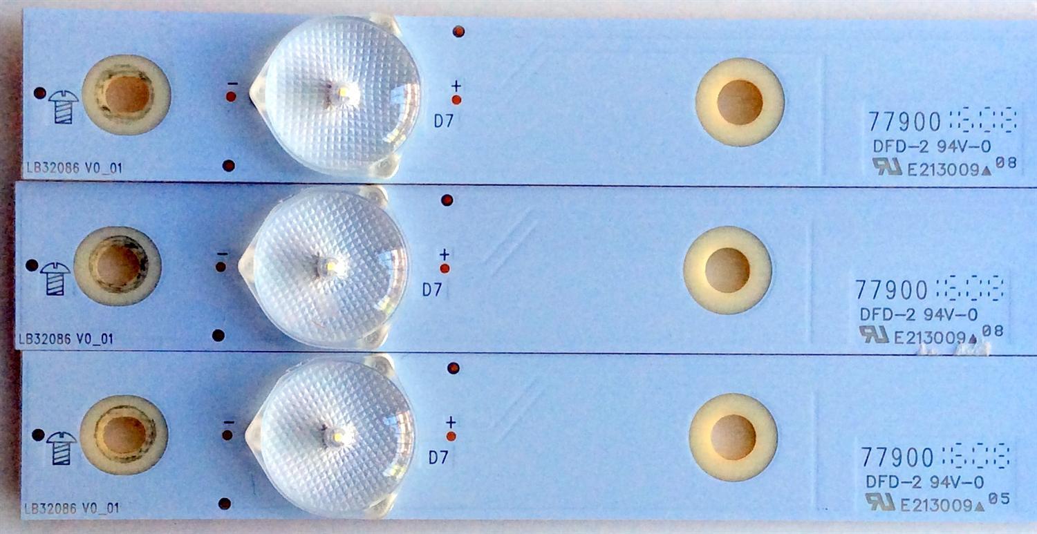 KIT DE LED PARA TV / VIZIO 210BZ07D0 / LB32086 V0_01 / MODELO D32X-D1 LTUUUKJS / PANEL TPT315B5-FHBN0.K Rev.S49P2L	 - Imagen 4