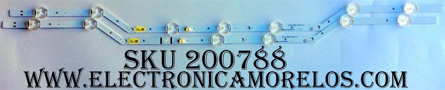 KIT DE LED PARA TV / SAMSUNG BN96-36236A / 36236A / V5DN-320SM1-R2 / MODELO UN32J4000AFXZA LD04 / UN32J5003AFXZA LS03 / PANEL JJ032BGE-R2 RR01	