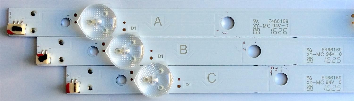 KIT DE LED´S PARA TV (3 PIEZAS) / VIZIO IC-B-VZAA39D753 / IC-B-VZAA39D753A / IC-B-VZAA39D753B / IC-B-VZAA39D753C / 98101003156 / 98101003155 / 98101003154 / PANEL T390XVN01.0 / MODELOS D39HN-D0 / D39HN-E0 LAUAVLBS - Imagen 2