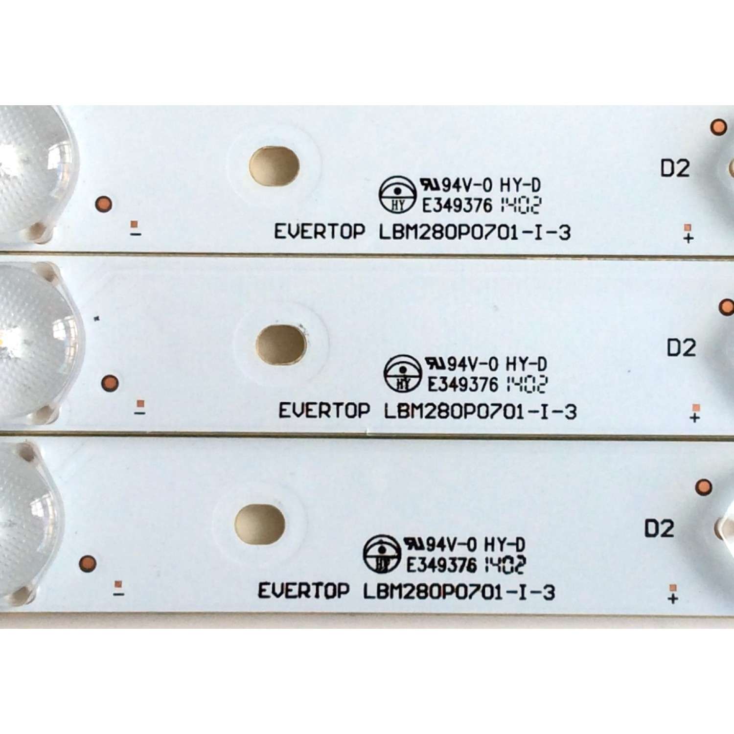 KIT DE LED PARA TV (3 PIEZAS) / VIZIO 007-0140212 / 60M5FAD3A / LBM280P0701-I-3 / MODELOS E280I-B1 LTT3PRCQ / E280I-B1 LTT3PREQ / E280-B1 LTT3PRBQ / E280-A1 LTT3PRDQ / E280I-A1 LTT3PRAQ - Imagen 2
