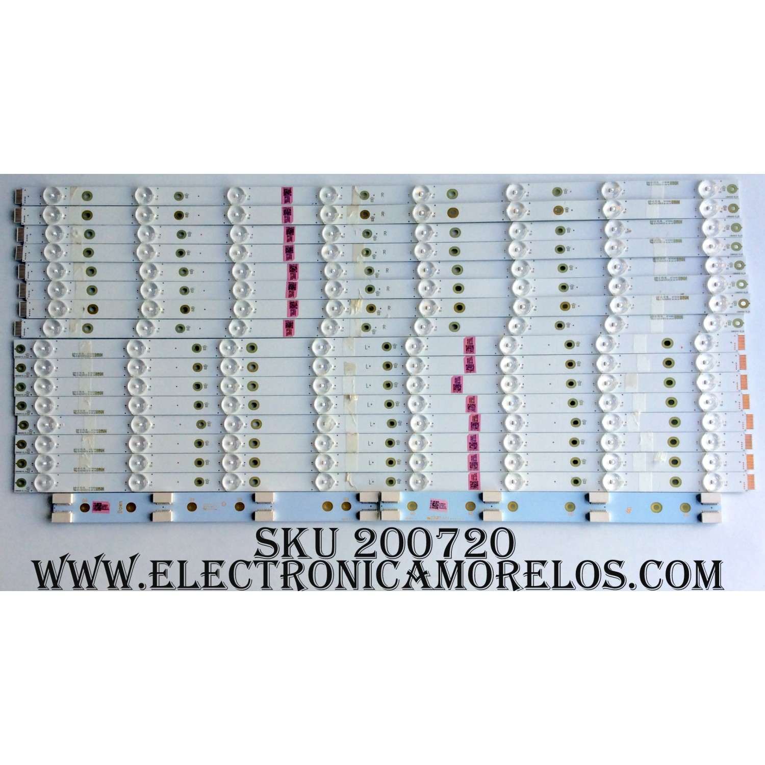 KIT DE LED PARA TV (16 PIEZAS) / VIZIO / 210BZ08DL / 210BZ08DR / LB55055 V0_02/ PANEL T500QVN03.0 / MODELOS M50-D1 LTMWUXAS / M50-D1 LTMWUXDS 