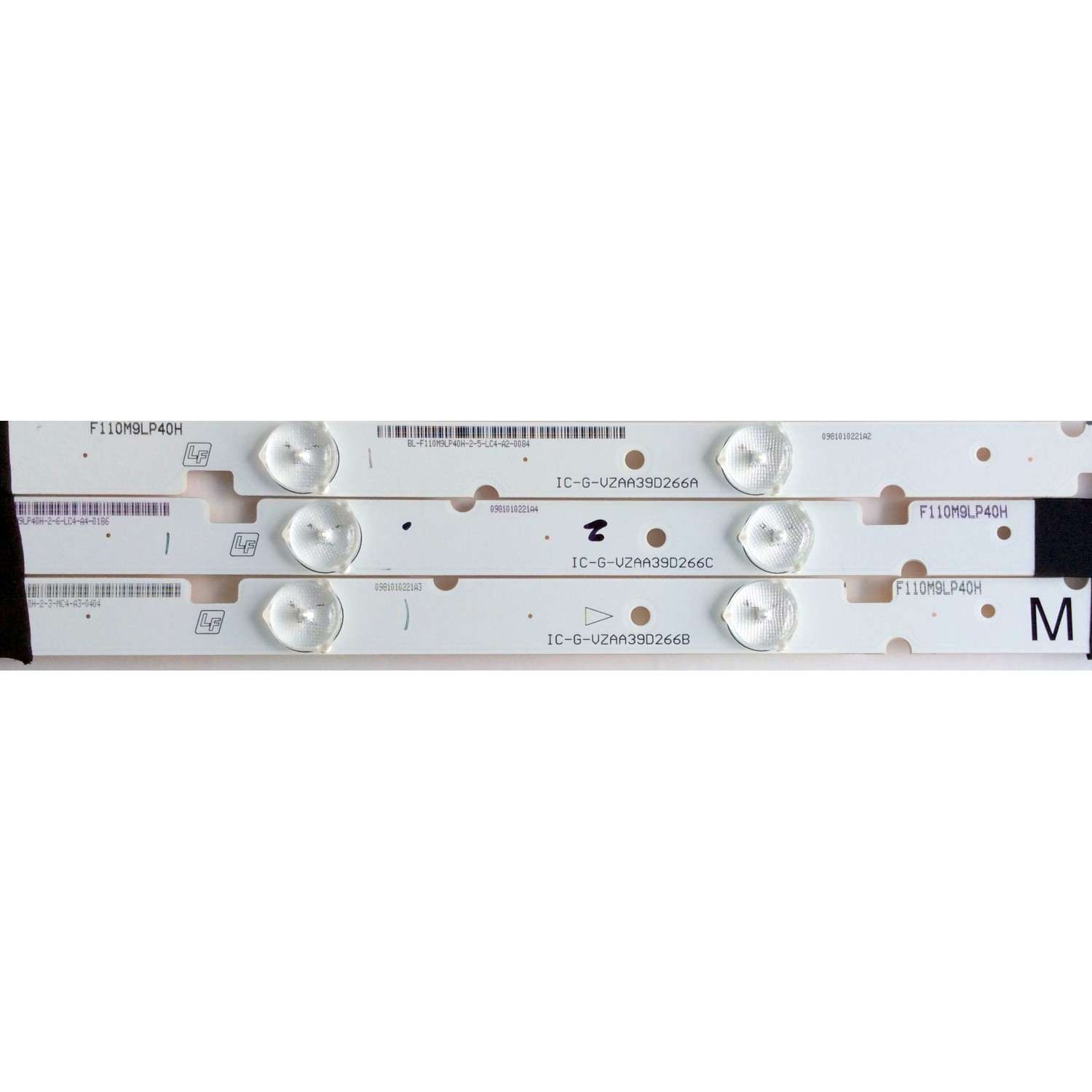 KIT DE LED PARA TV / VIZIO 0981-0102-21A2/0981-0102-21A3 / IC-G-VZAA39D266C (SOLO TRAE 3 PZAS. ) / F110M9LP40H / 0981010221A2 / 0981-0102-21A2 / 0981-0102-21A3 / IC-E-VZAA39D266A / IC-E-VZAA39D266B / MODELO E390-B0 / SHARP LC-39LE551U PANEL T390HVN04.0	 - Imagen 3