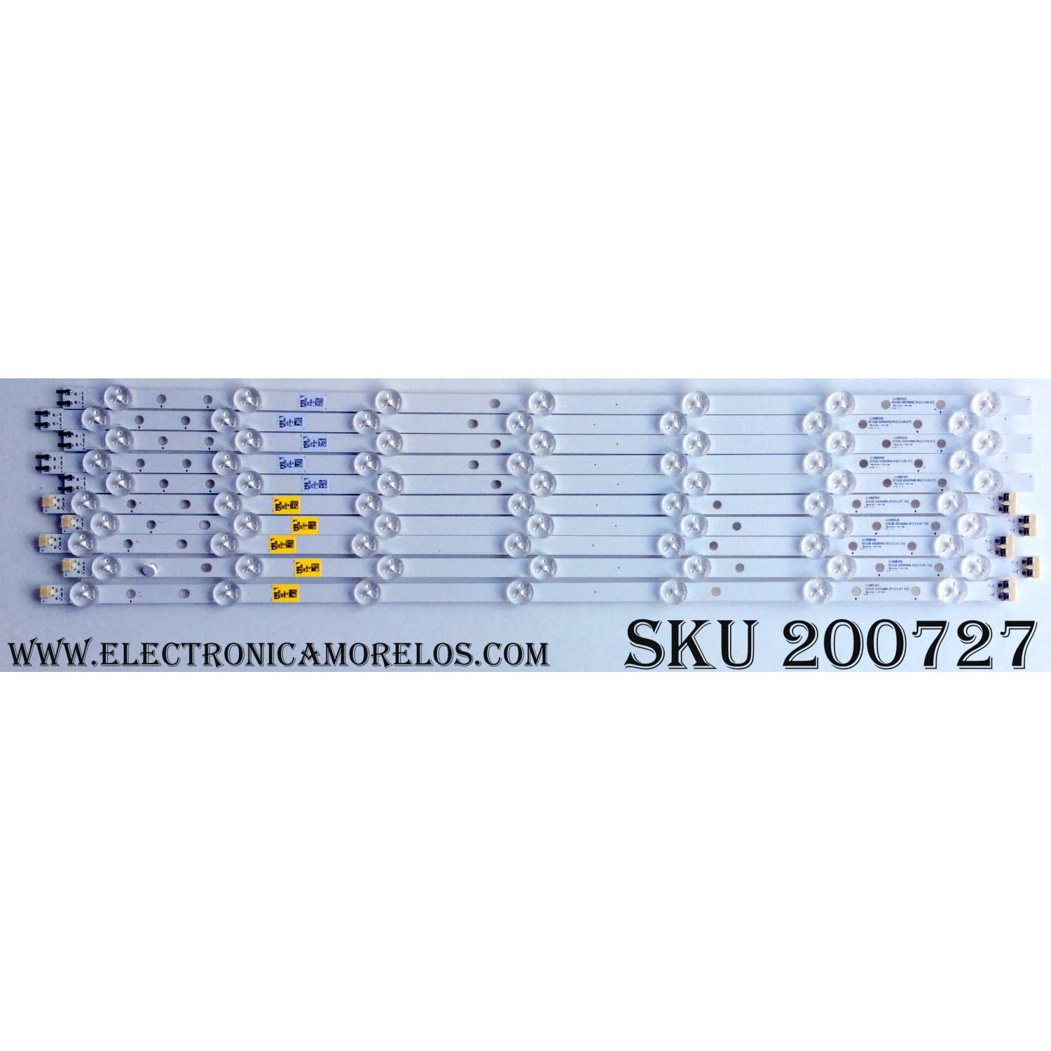 KIT DE LED´S PARA TV (10 PIEZAS) / SAMSUNG BN96-28772A/28773A / 2013SVS55 / LM41-00001P / D3GE-550SMA-R1 / D3GE-550SMB-R0 / SUSTITUTAS BN96-39055A / BN96-30056A / PANEL ´S CY-DF550CSLV1H / CY-DF550CSLV4H / CY-DJ055CSLVZH / CY-DJ055BGLV1H / LH55EDCPLBC/CI