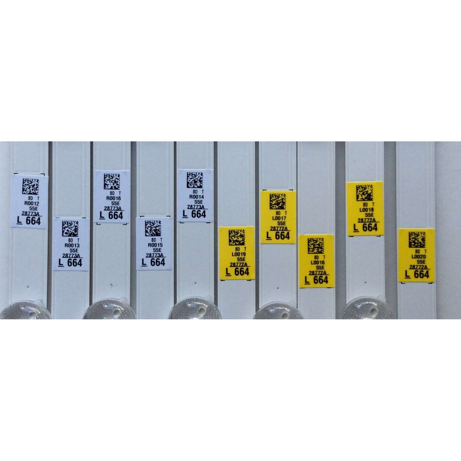 KIT DE LED´S PARA TV (10 PIEZAS) / SAMSUNG BN96-28772A/28773A / 2013SVS55 / LM41-00001P / D3GE-550SMA-R1 / D3GE-550SMB-R0 / SUSTITUTAS BN96-39055A / BN96-30056A / PANEL ´S CY-DF550CSLV1H / CY-DF550CSLV4H / CY-DJ055CSLVZH / CY-DJ055BGLV1H / LH55EDCPLBC/CI - Imagen 3