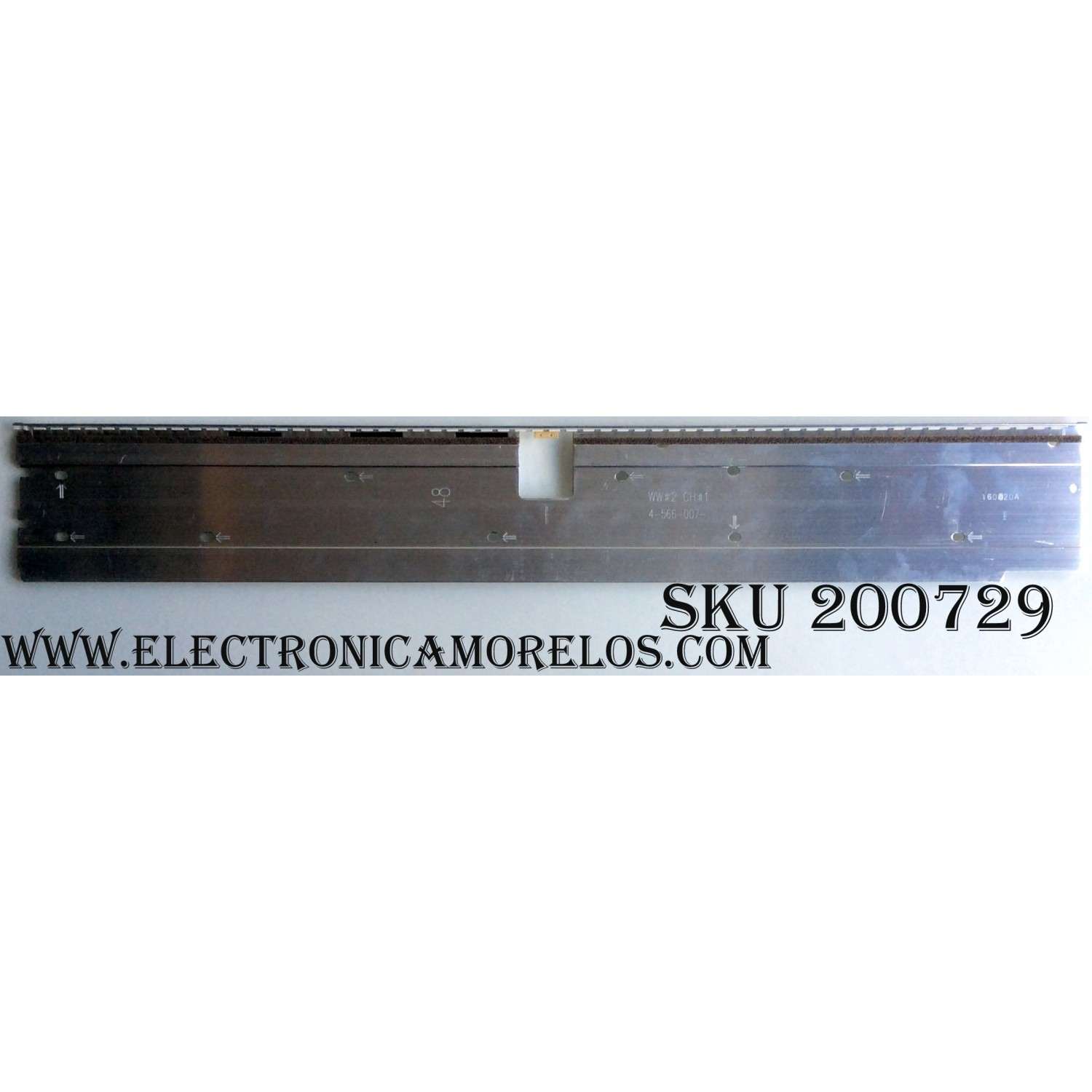 KIT DE LED PARA TV / SONY NS5F480VND01 (1 PZAS ) / LSY480HN02-A01 / LM41-00110A / 160817A / 4-566-007 / SONY 48 L60 REV1.0 141022 / A4N005EC / MODELO KDL-48R510C / KDL-48R550C	