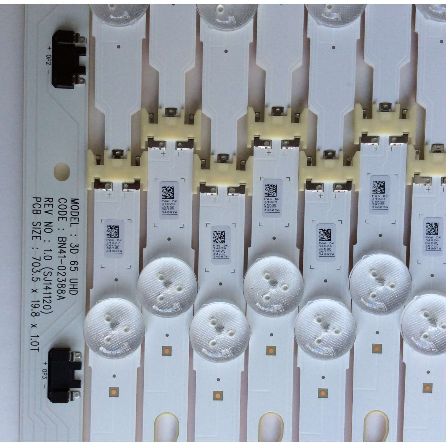 KIT DE LED PARA TV / SAMSUNG BN96-34807A/BN96-34808A / 34807A / 34808A / BN96-34712A / V5DU-650DCB-R1 / V5DU-650DCA-R1 / BN96-34720A / MODELO UN65JU7500FXZA / UN65JU7100FXZA TH01 / UN65JU670DFXZA IH02 / UN65JU6700FXZA TD01 / PANEL CY-WJ065FGAV3H	 - Imagen 5