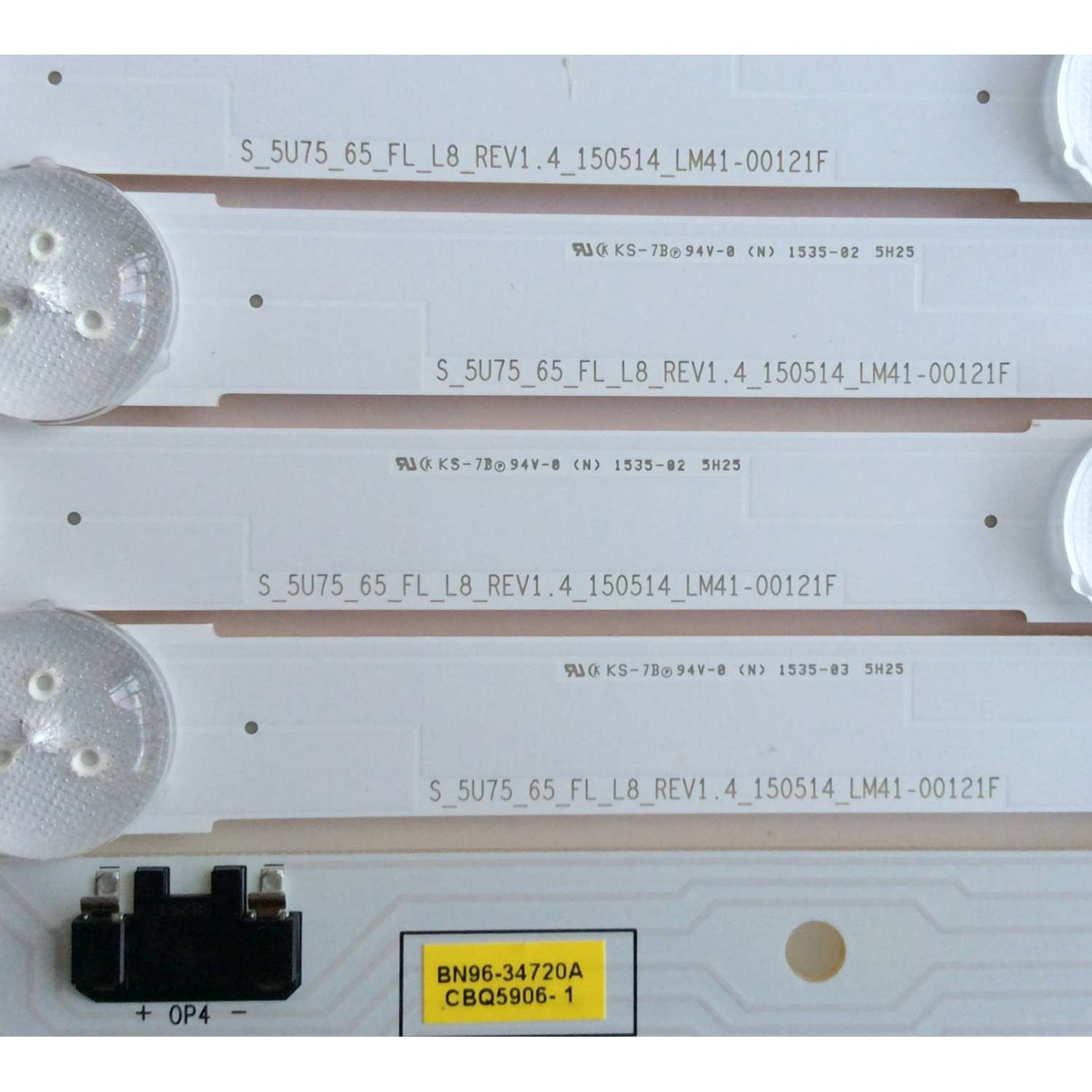 KIT DE LED PARA TV / SAMSUNG BN96-34807A/BN96-34808A / 34807A / 34808A / BN96-34712A / V5DU-650DCB-R1 / V5DU-650DCA-R1 / BN96-34720A / MODELO UN65JU7500FXZA / UN65JU7100FXZA TH01 / UN65JU670DFXZA IH02 / UN65JU6700FXZA TD01 / PANEL CY-WJ065FGAV3H	 - Imagen 3