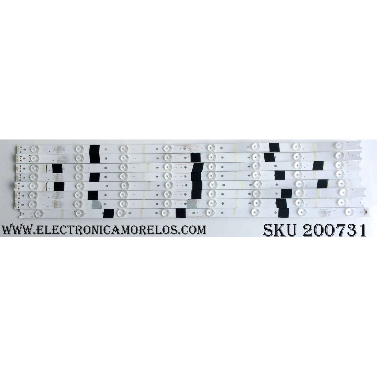 KIT DE LED PARA TV / HITACHI HK65D08A-ZC21AG-04 (8 PZAS.) / 303HK650039 / 120-125/3.0-3.1 / 2301065F700190 / HK650M13 / MODELO 65L6	